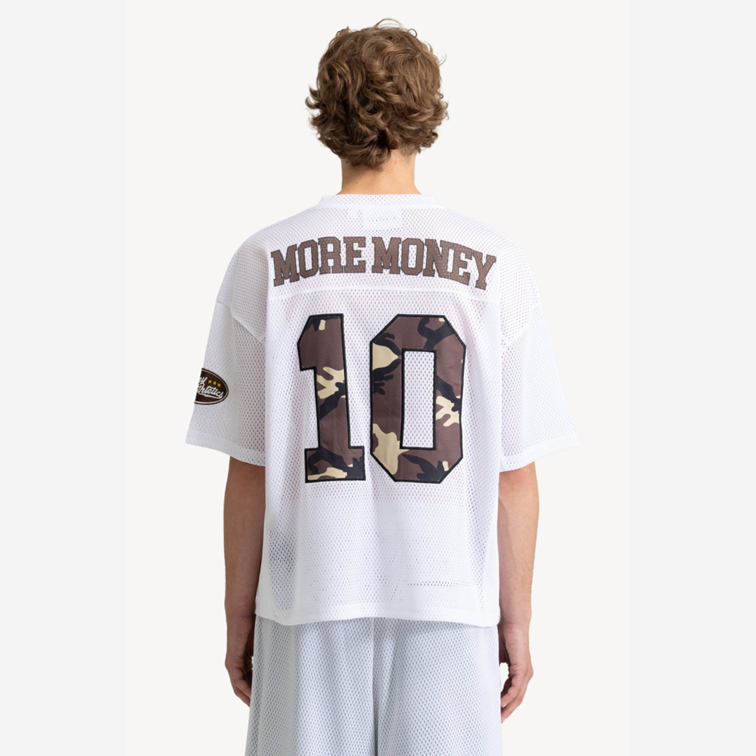 TOUCHDOWN MESH JERSEY WHITE/CAMO + DIVISION JORTS DARK BLUE