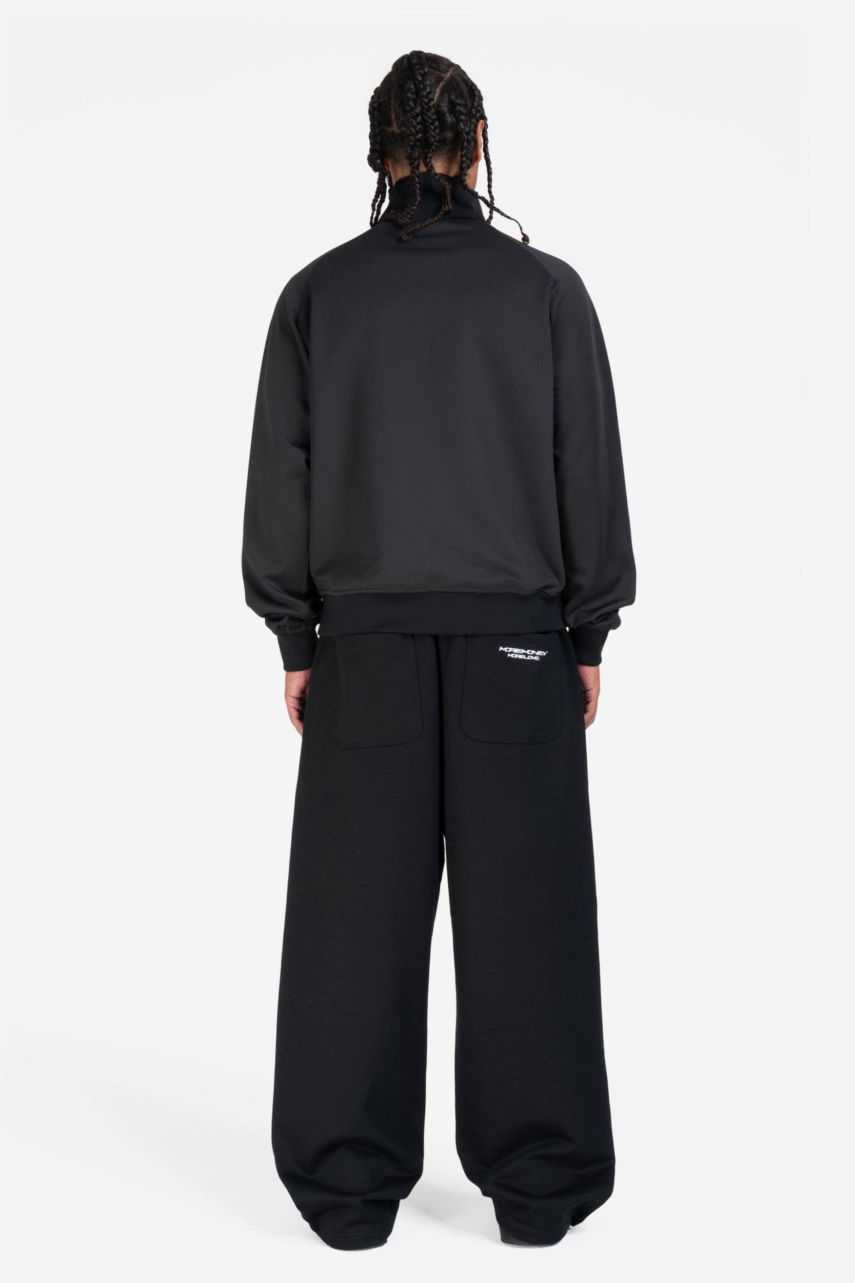 OPEN LEG JOGGER BLACK