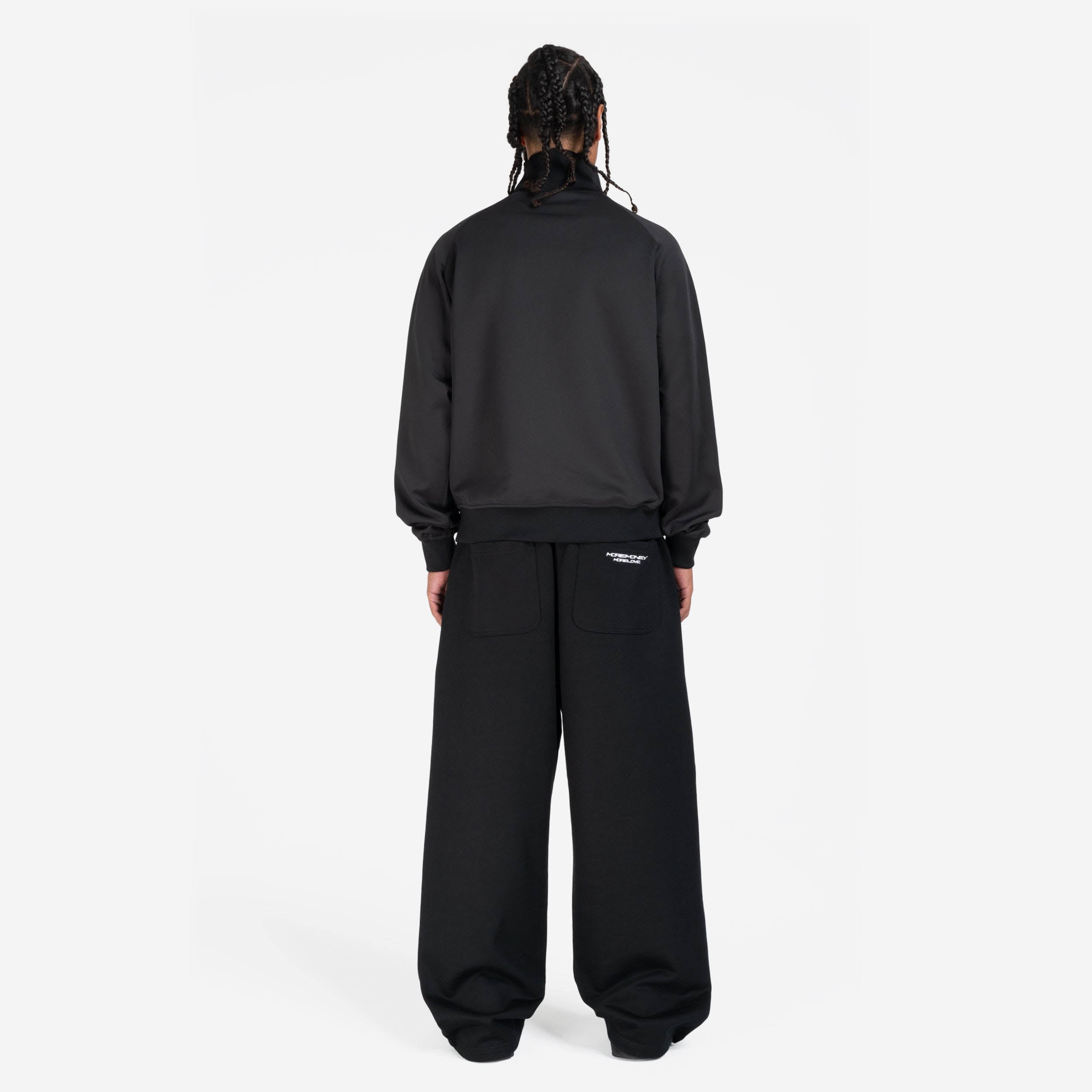 OPEN LEG JOGGER BLACK