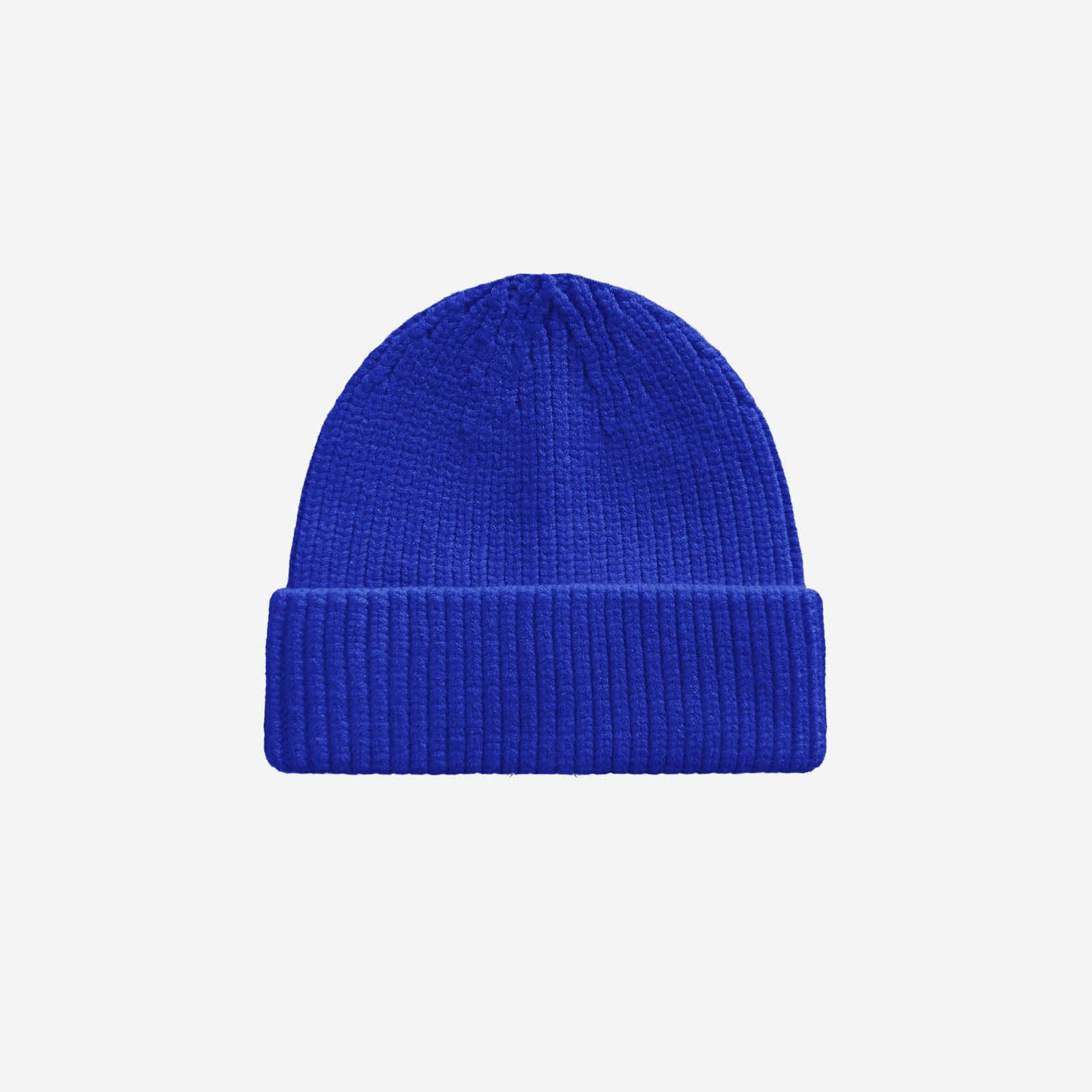 RIB KNIT BEANIE ROYAL BLUE