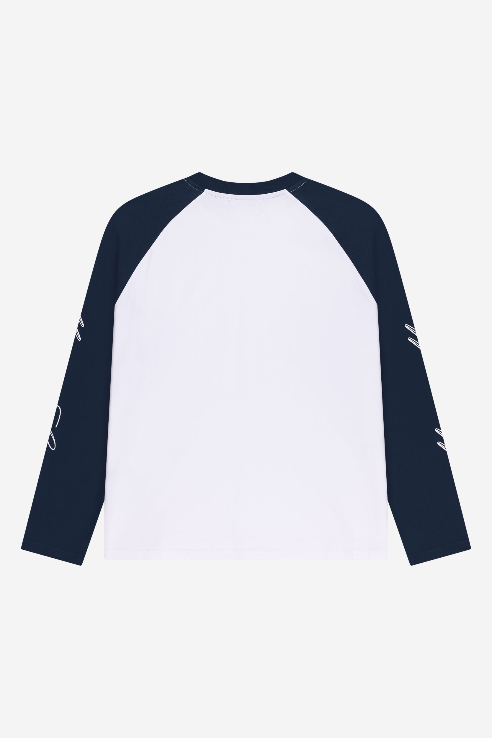 SCRIPT RAGLAN LONGSLEEVE NAVY