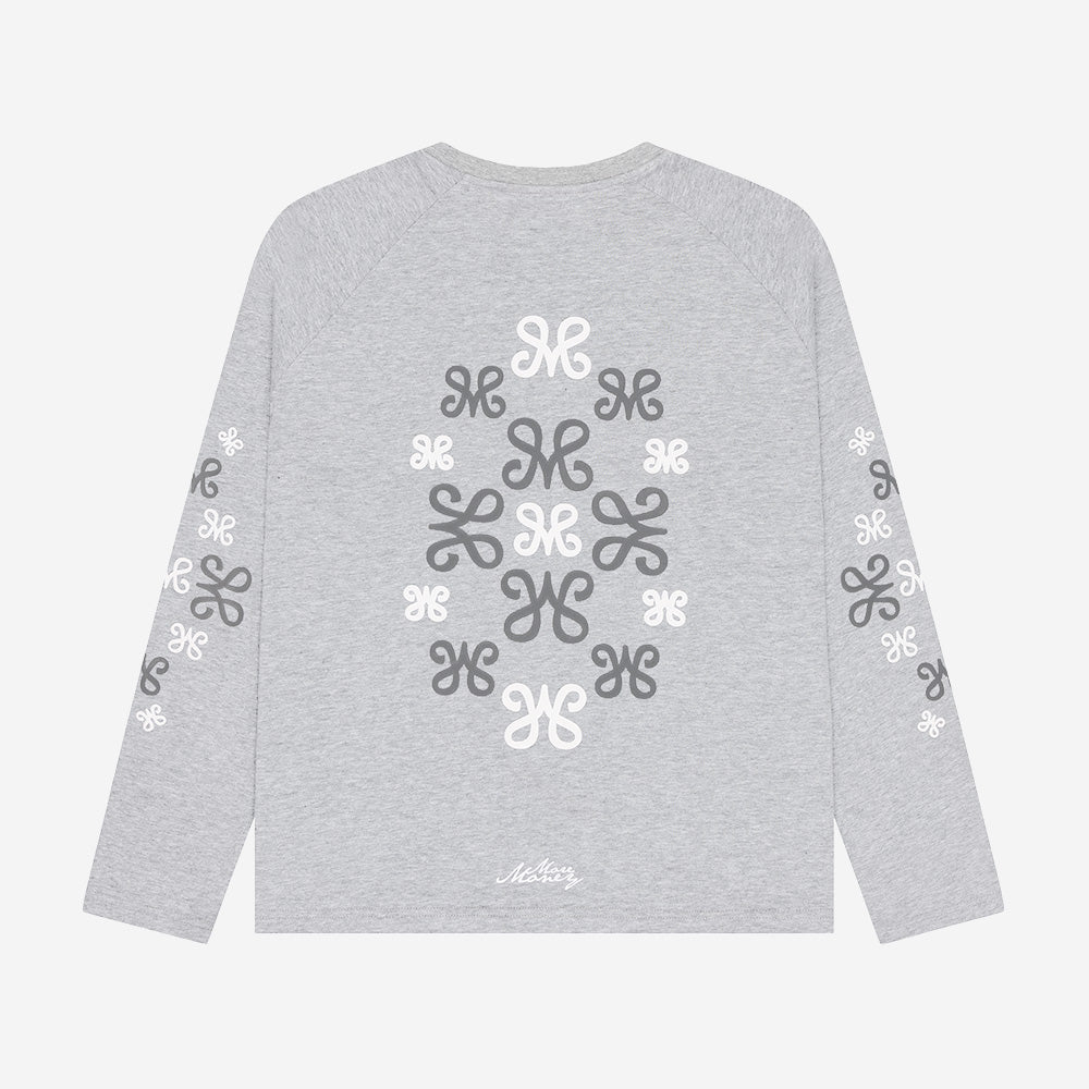 MONOGRAM LONGSLEEVE GREY MELANGE
