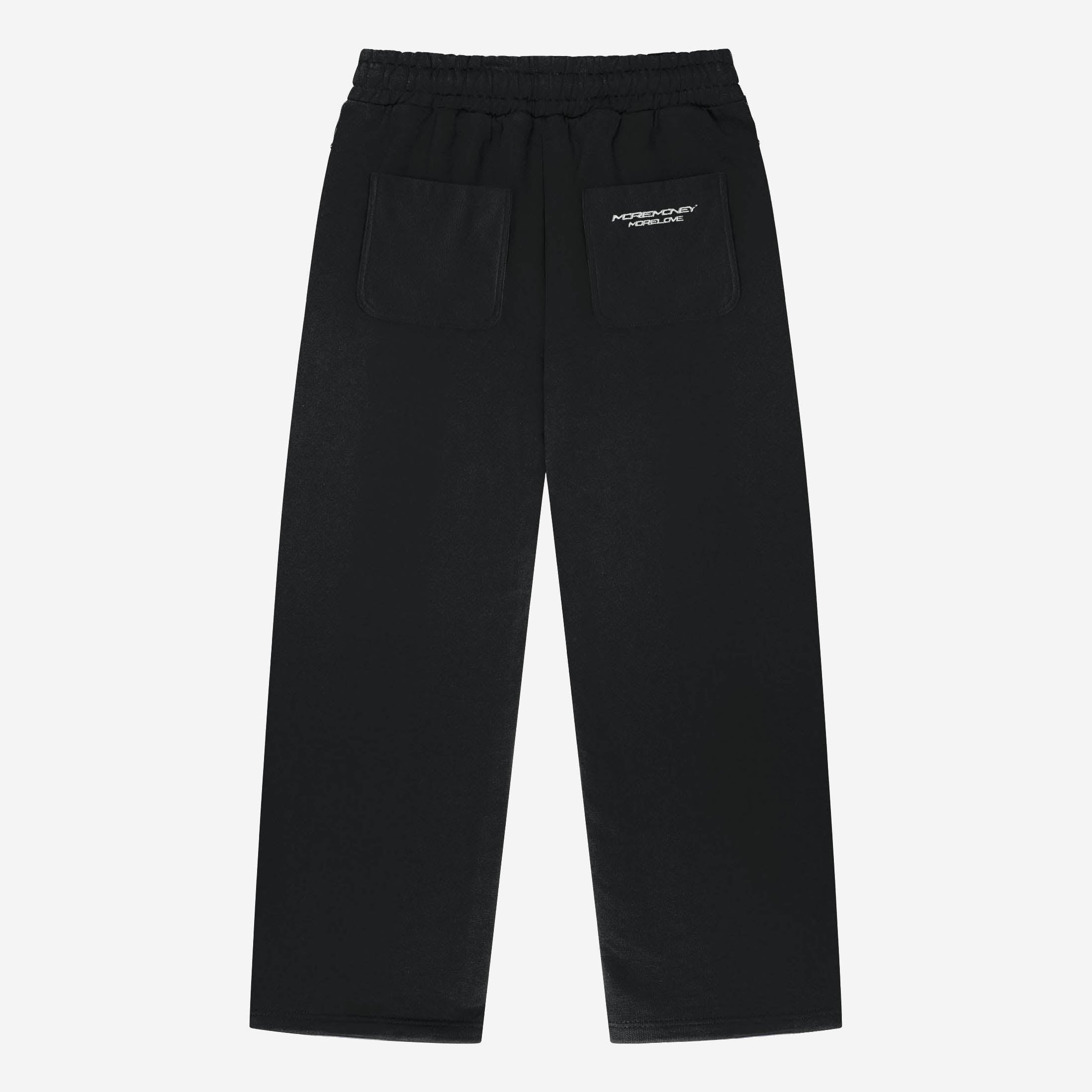 OPEN LEG JOGGER BLACK