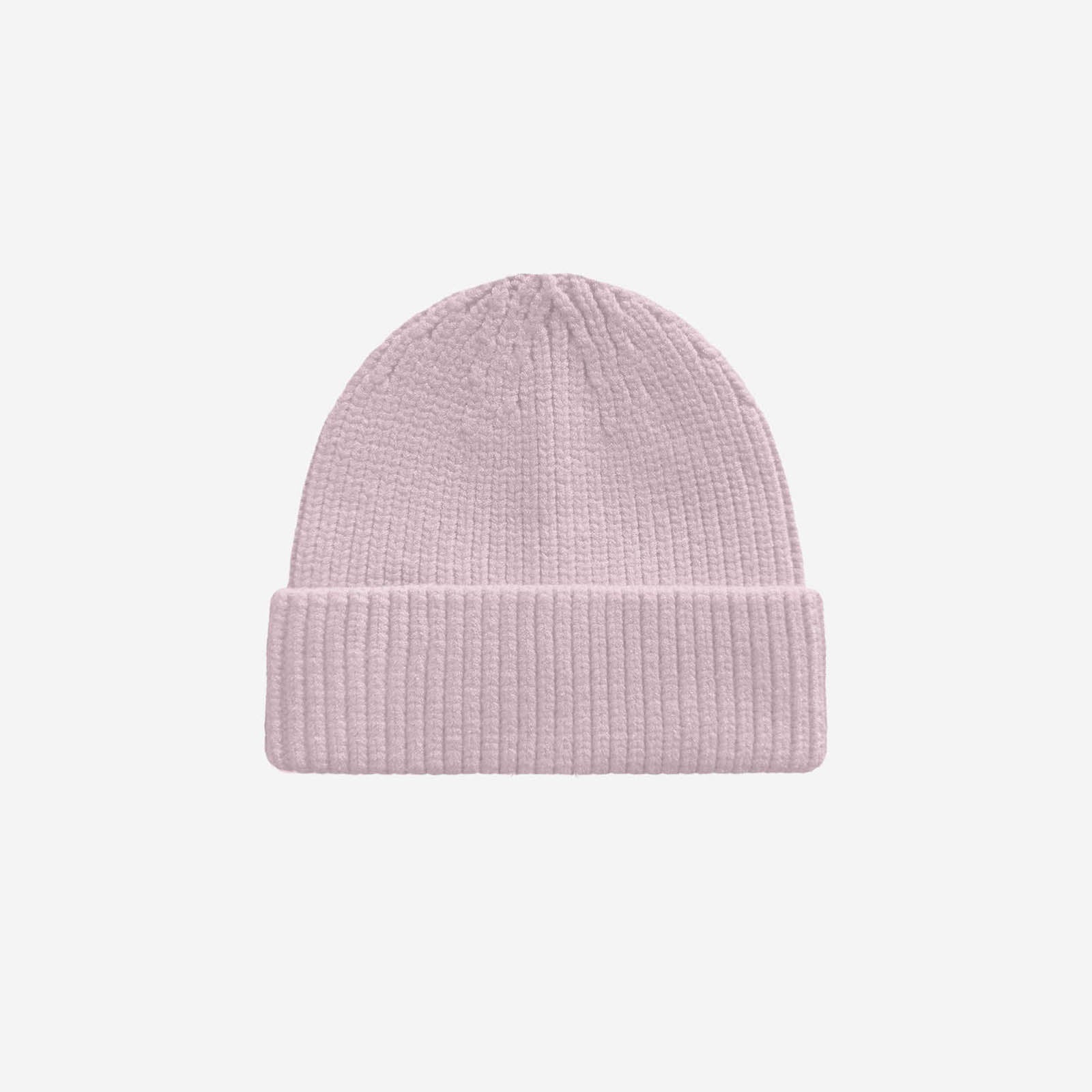RIB KNIT BEANIE PINK