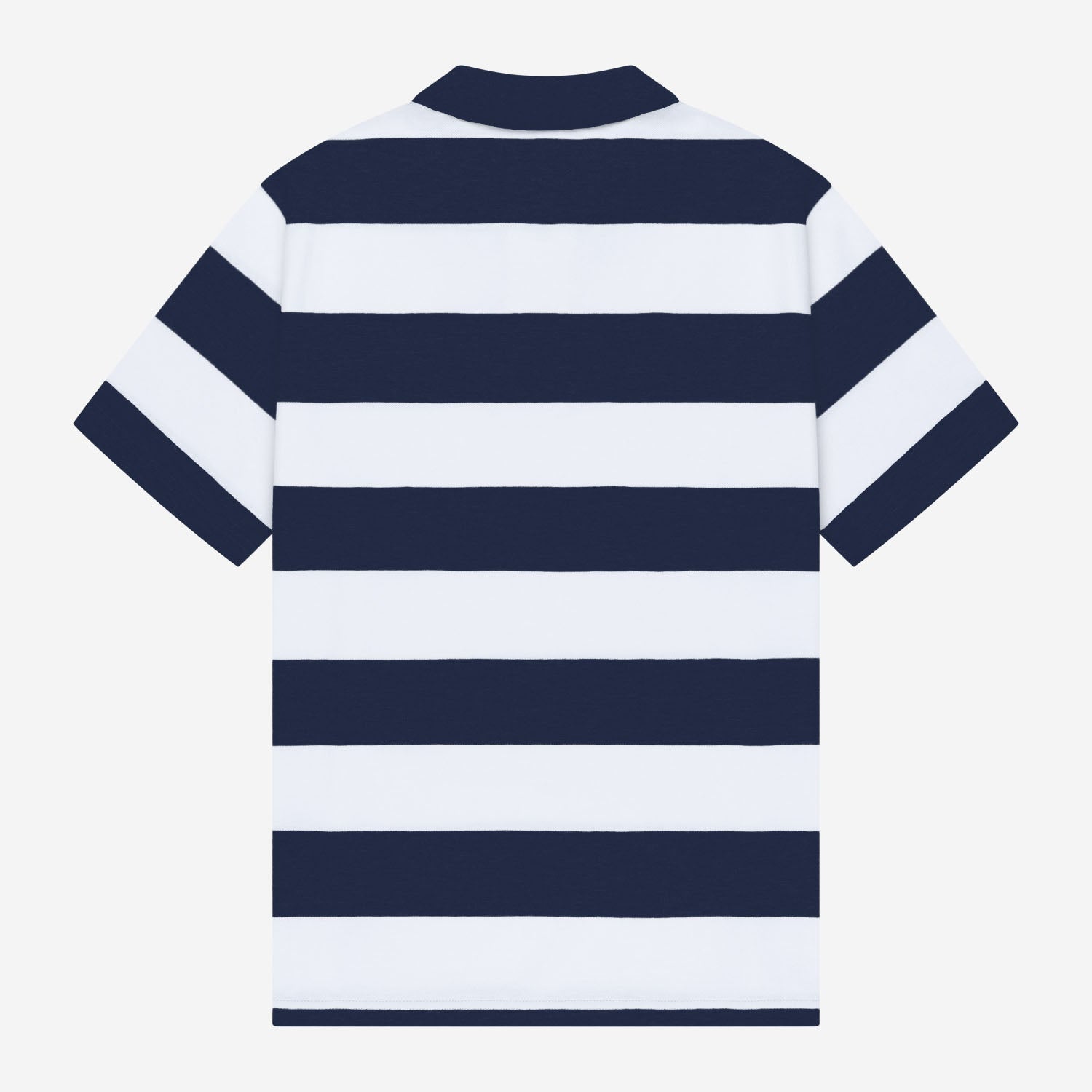 STRIPED POLO SHIRT NAVY