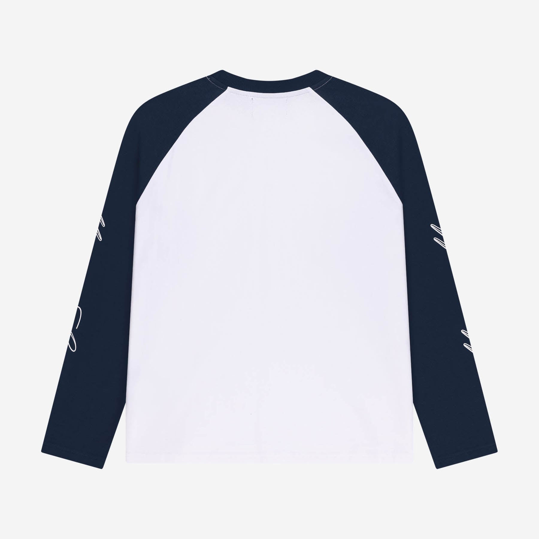 SCRIPT RAGLAN LONGSLEEVE NAVY