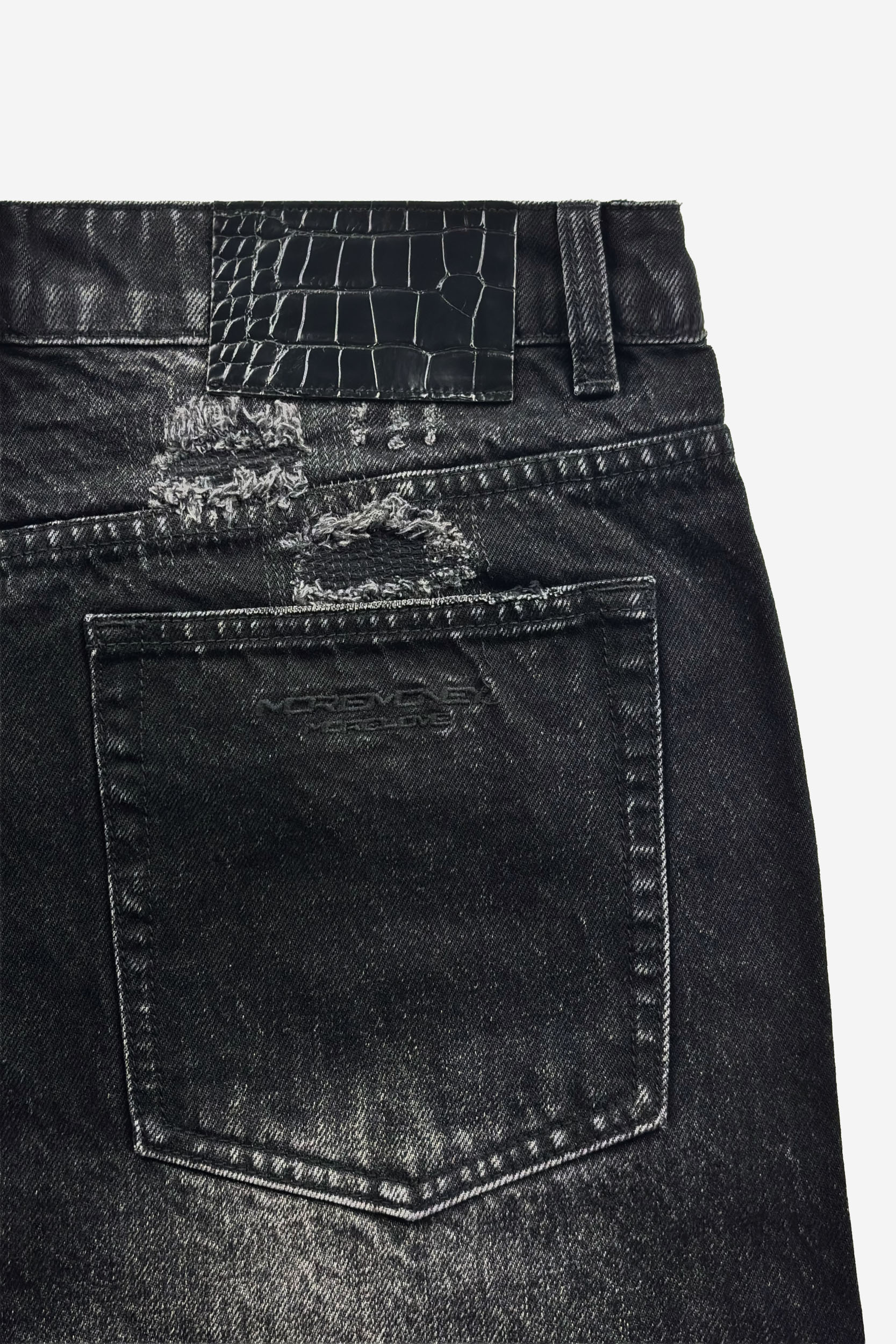 REPAIR DENIM BLACK IRON