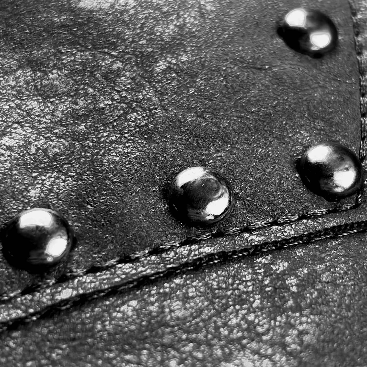 DA BIG M LEATHER JACKET BLACK