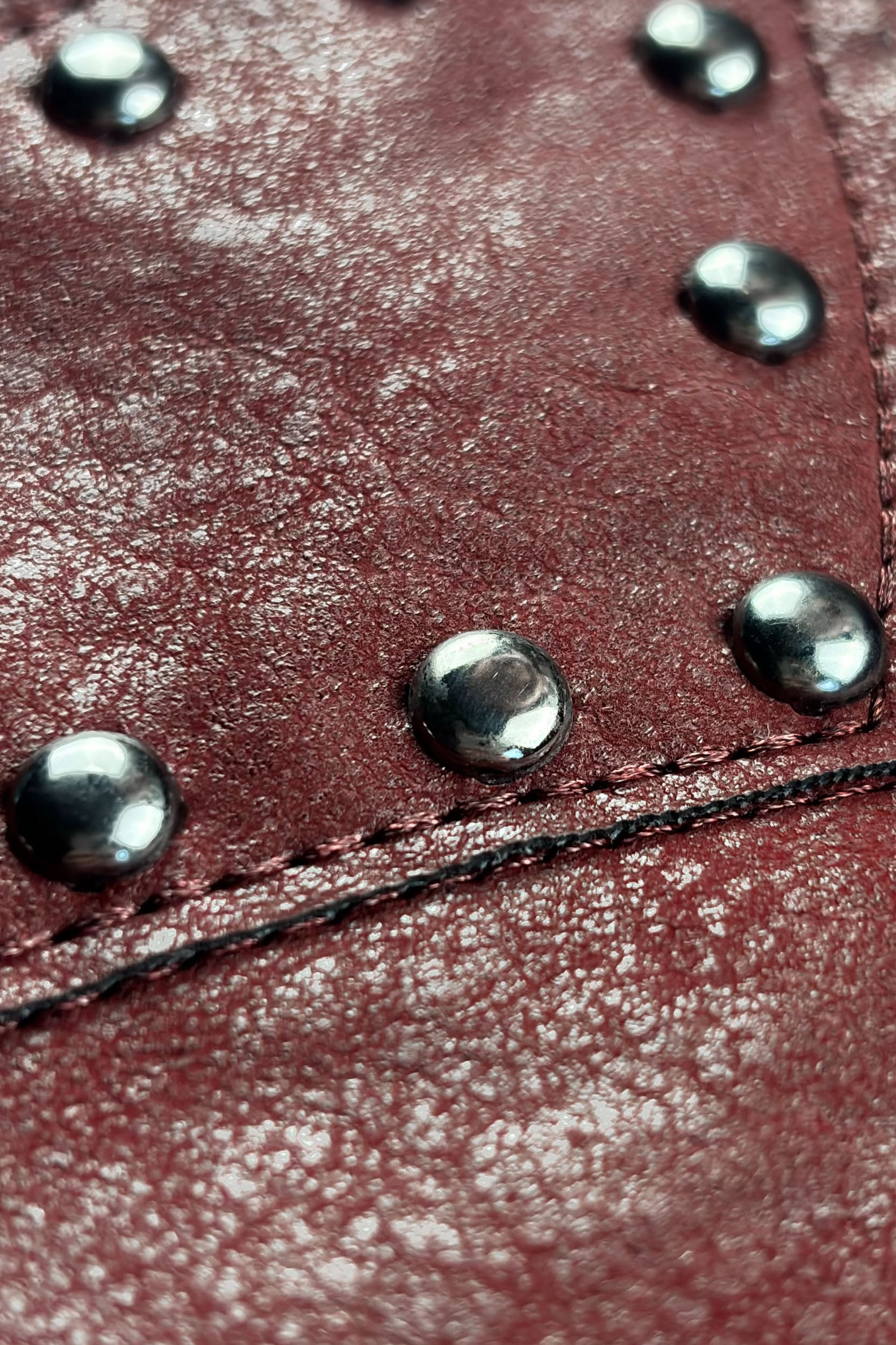 DA BIG M LEATHER JACKET RED