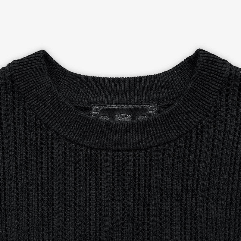 KNIT TEE JERSEY BLACK