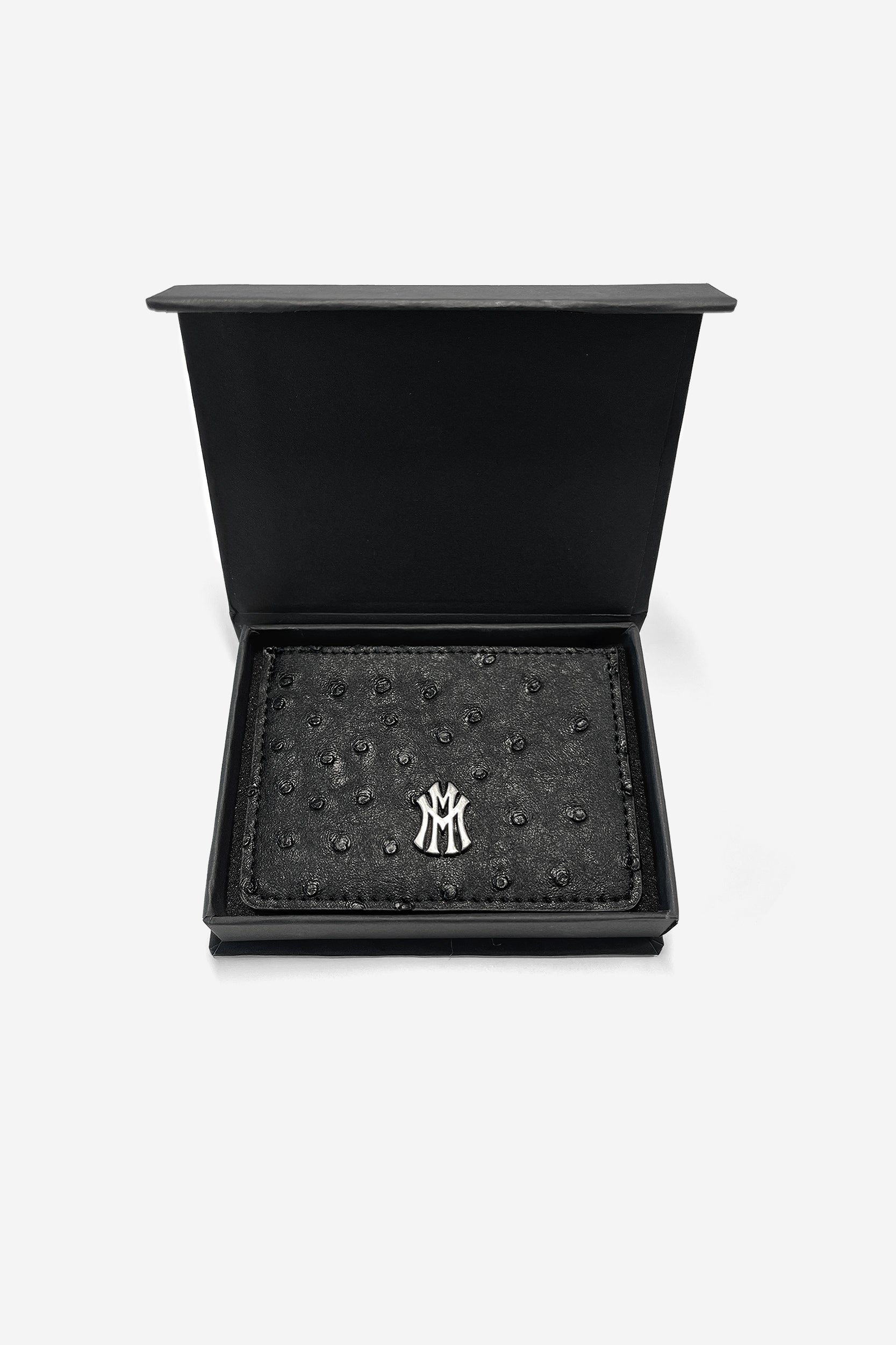 MM CARDHOLDER OSTRICH BLACK