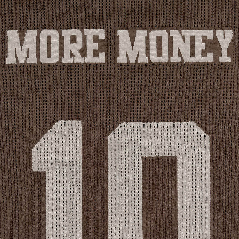KNIT TEE JERSEY BROWN