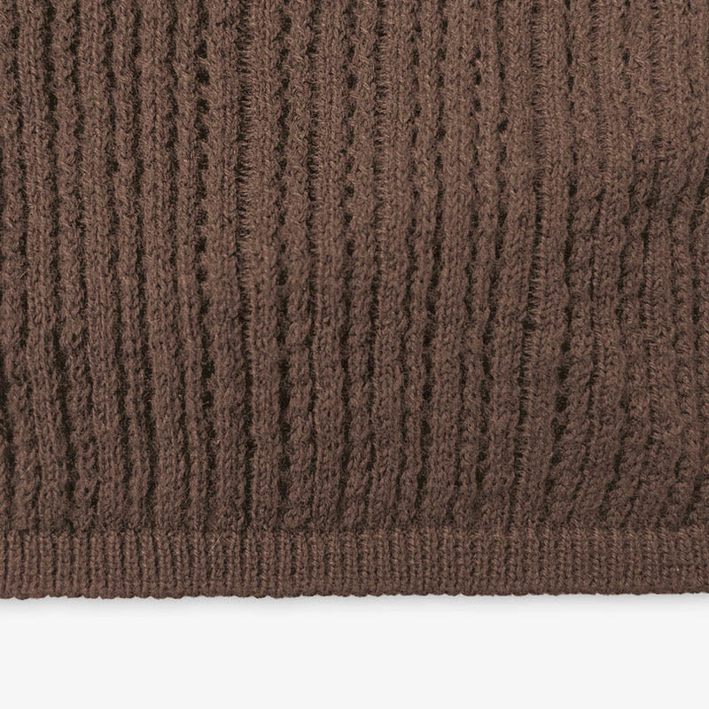 KNIT TEE JERSEY BROWN