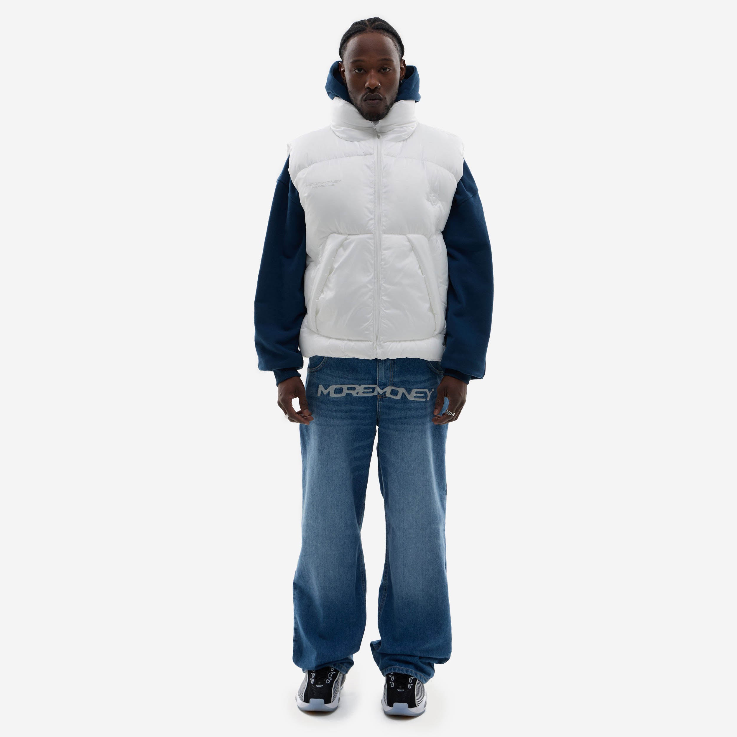 BULLET PUFFER VEST WHITE 