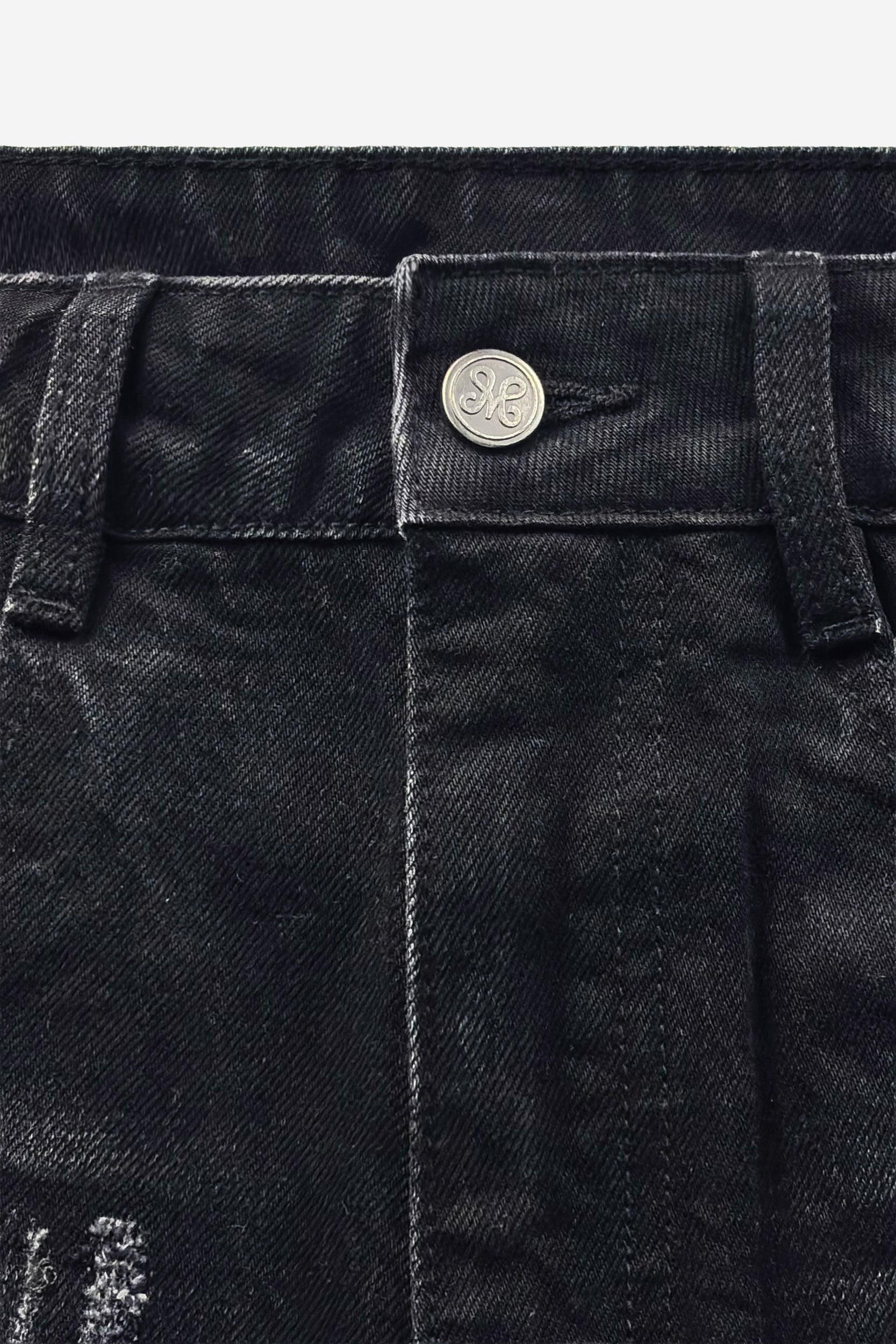 REPAIR DENIM BLACK IRON