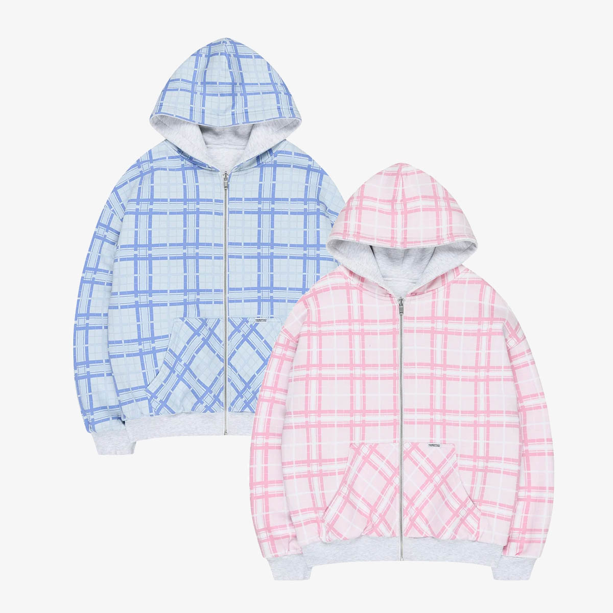 DOUBLE REVERSIBLE ZIP HOODIE