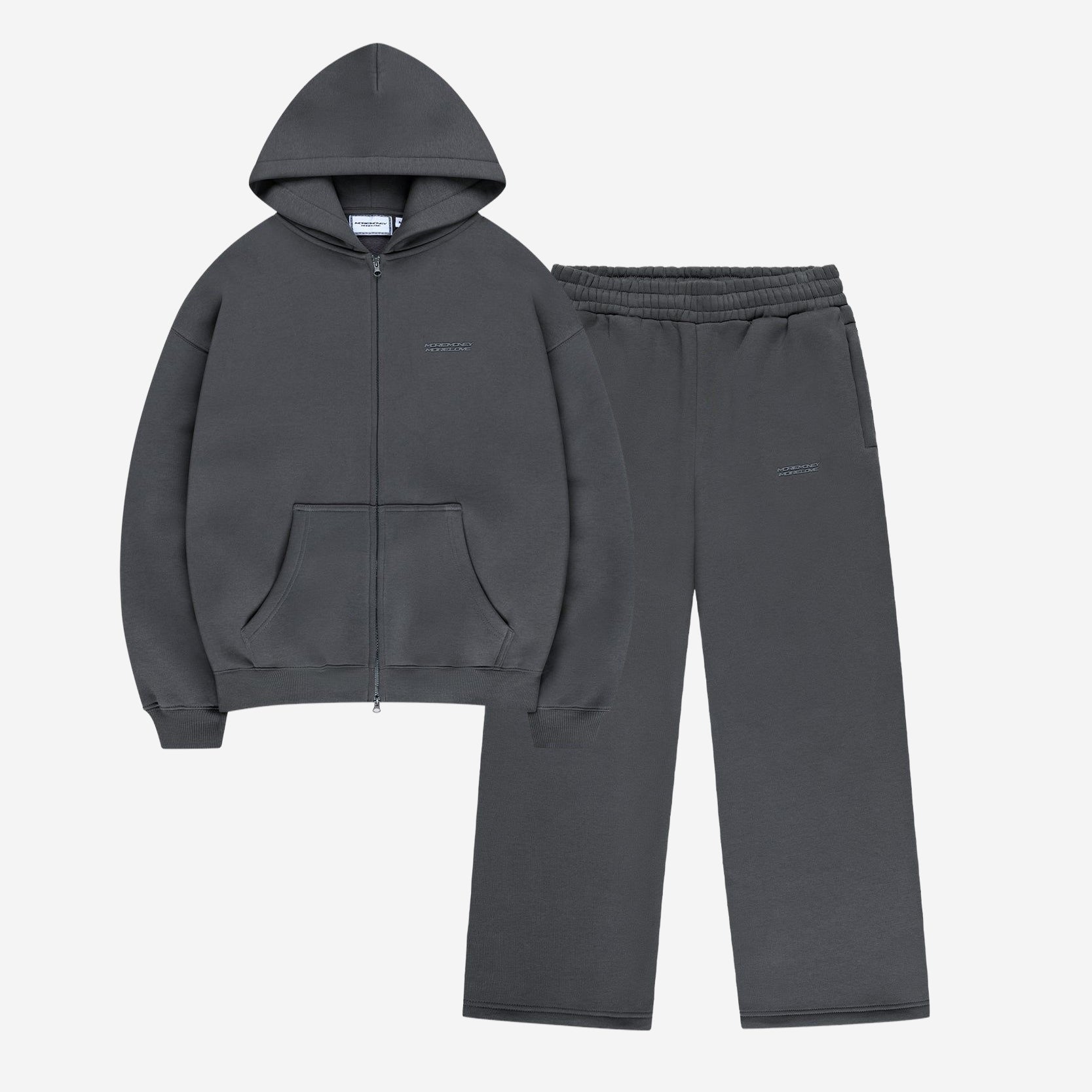 CLOUDS ZIP + JOGGER DARK GREY