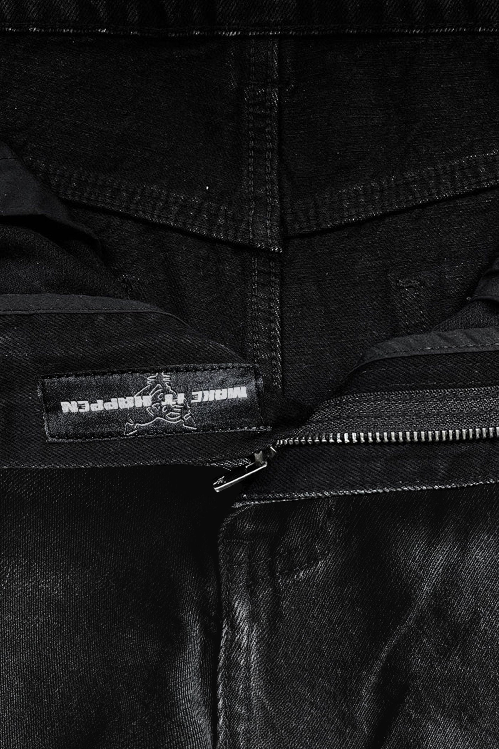 RHINESTONE CARPENTER DENIM BLACK