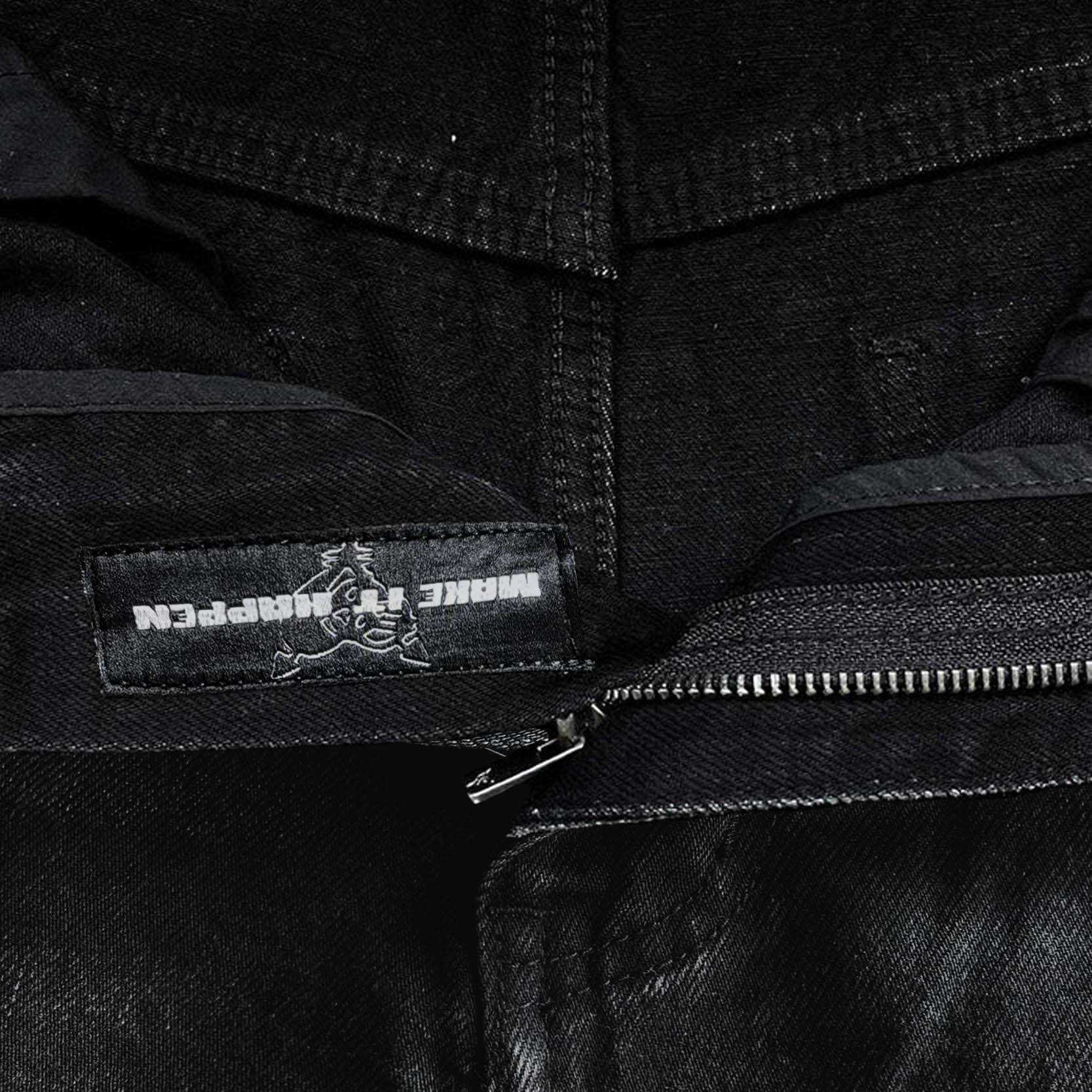 RHINESTONE CARPENTER DENIM BLACK