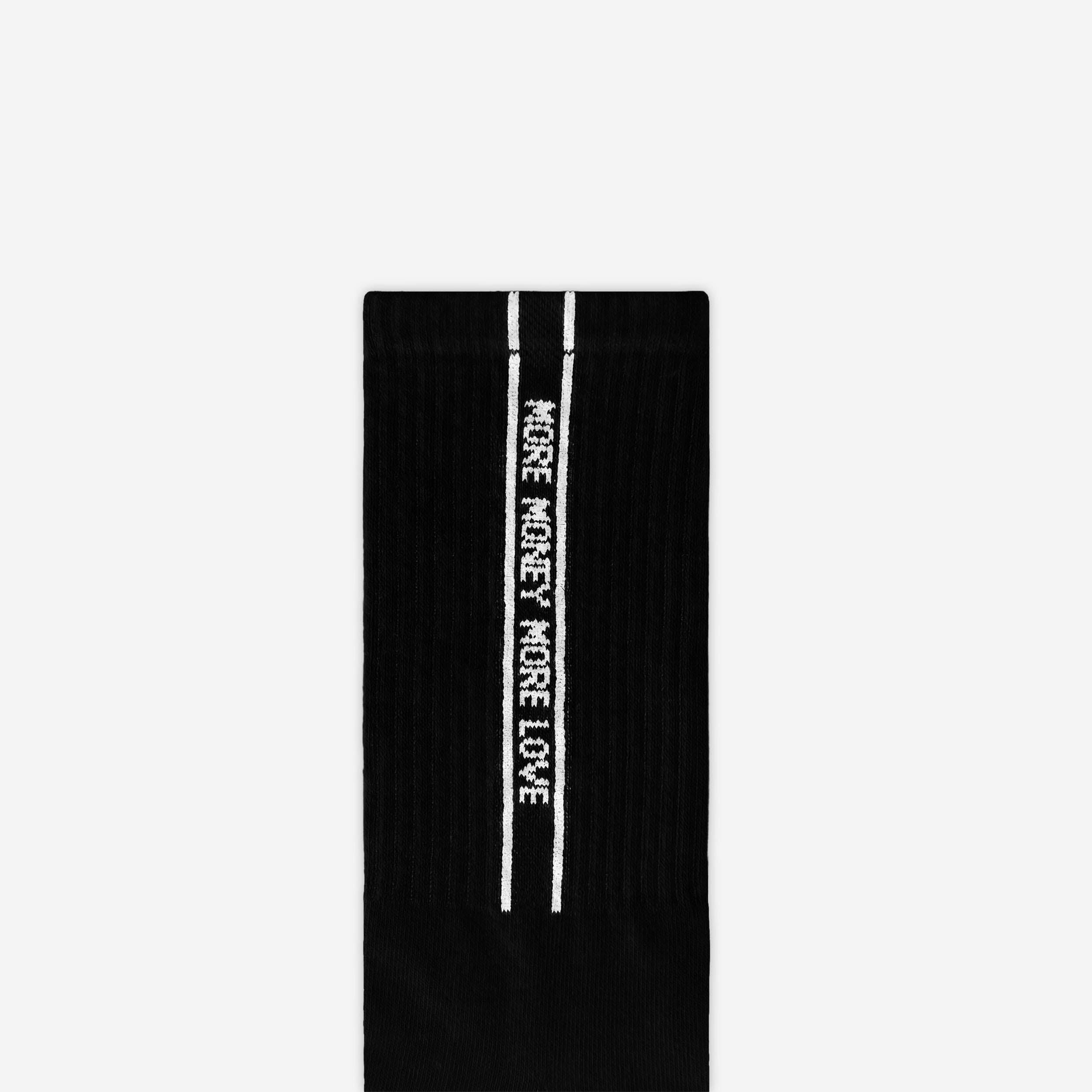 STRIPED SOCKS BLACK (3-PACK)