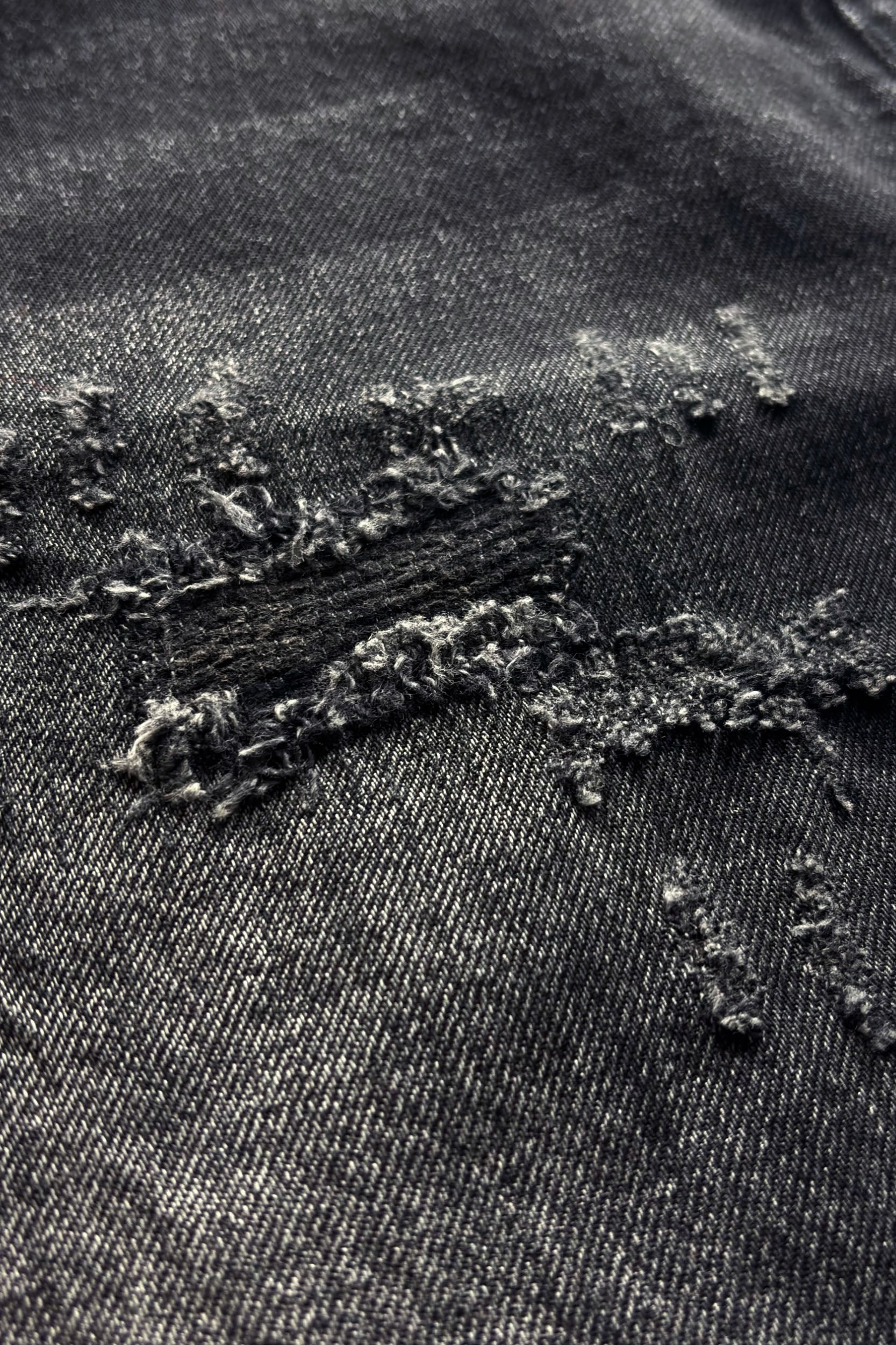 REPAIR DENIM BLACK IRON