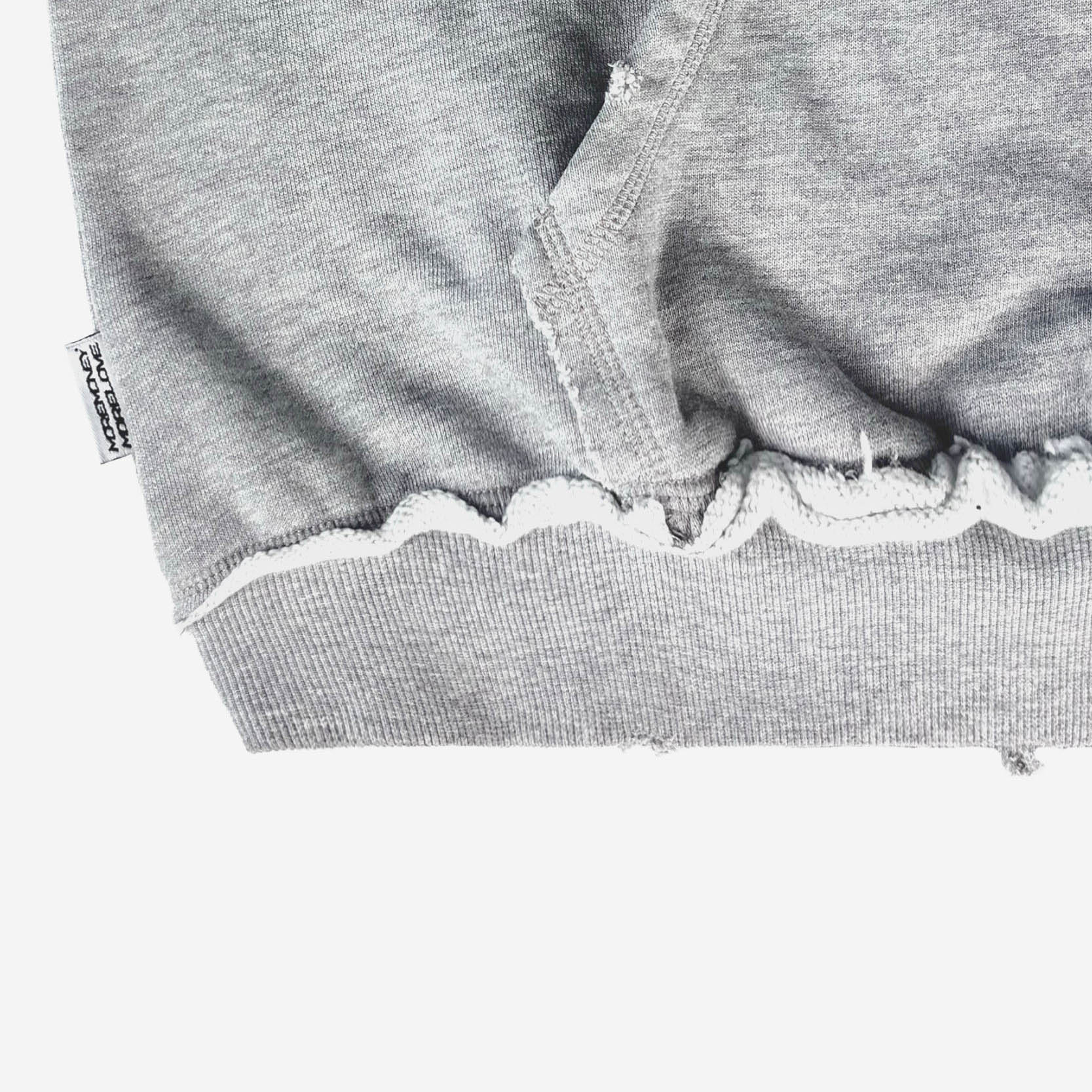 ROUGH HOODIE GREY MELANGE