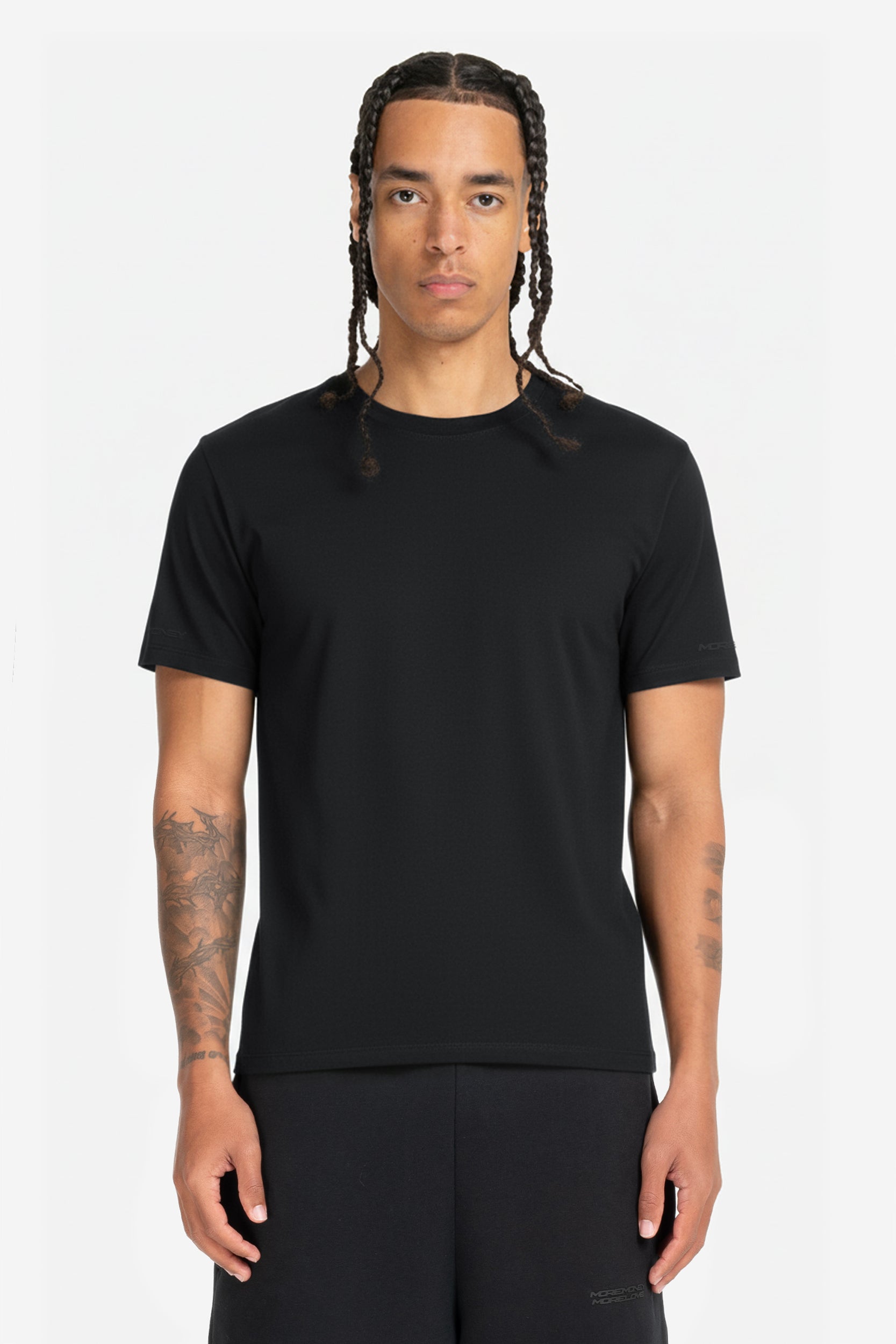 SLIM FIT TEE BLACK (2-PACK)