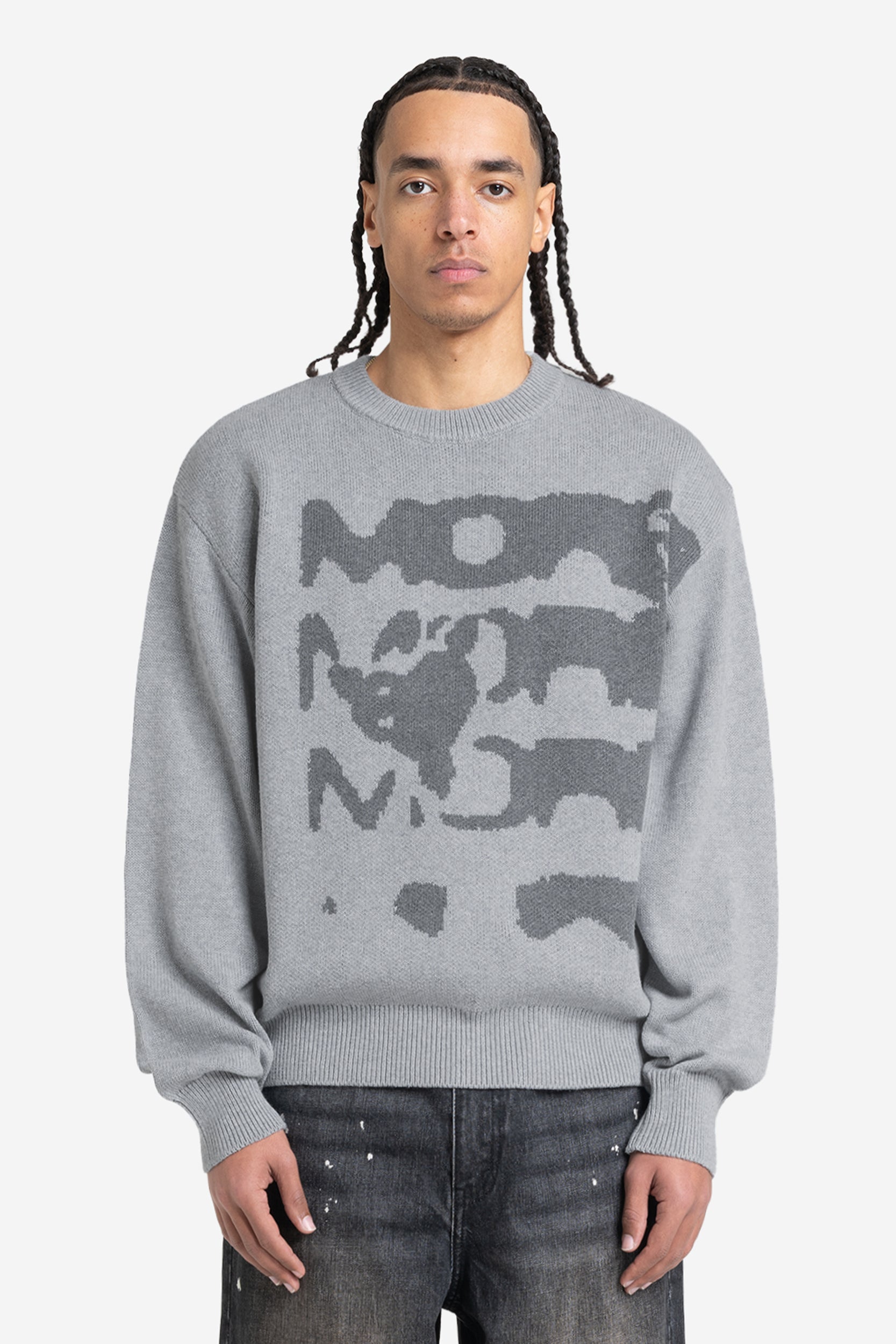 RADIANT CASH KNIT DARK GREY MELANGE