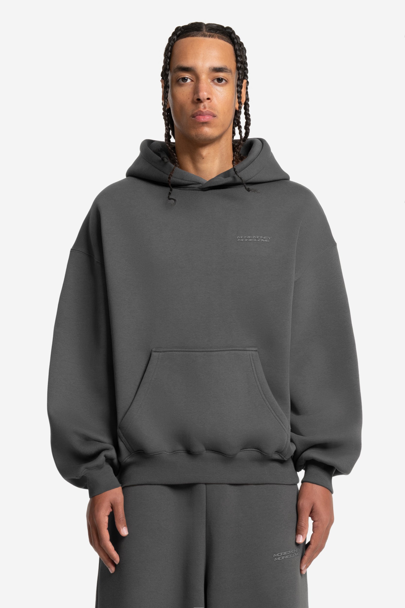 CLOUDS HOODIE DARK GREY