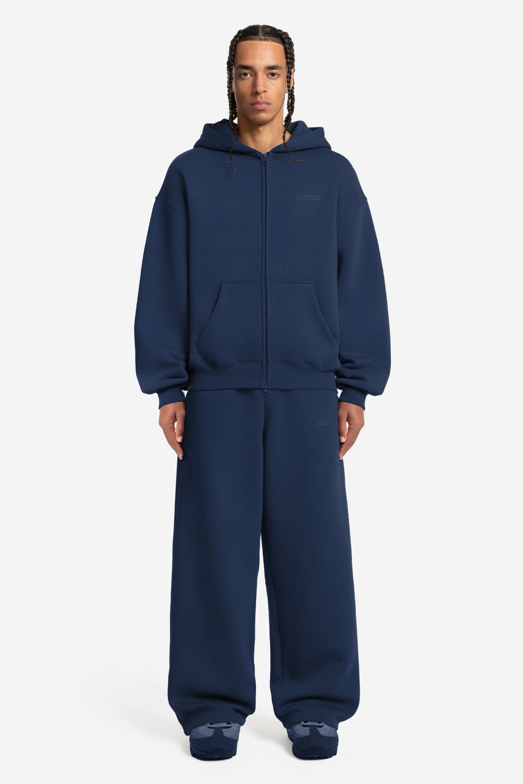 CLOUDS ZIP NAVY + CLOUDS JOGGER NAVY