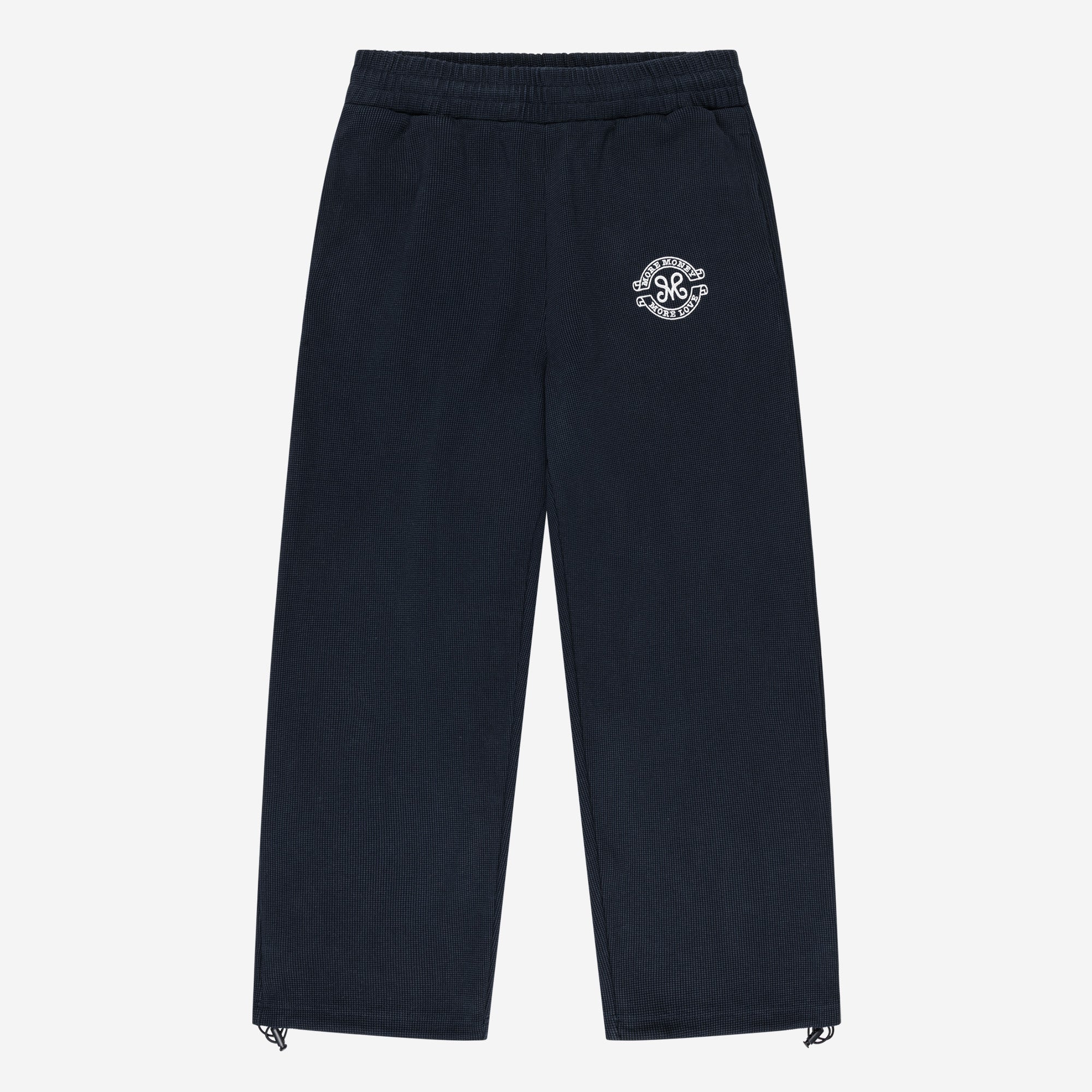 MORE MONEY BIG PUFFER NAVY + LEGACY WAFFLE JOGGER DARK NAVY