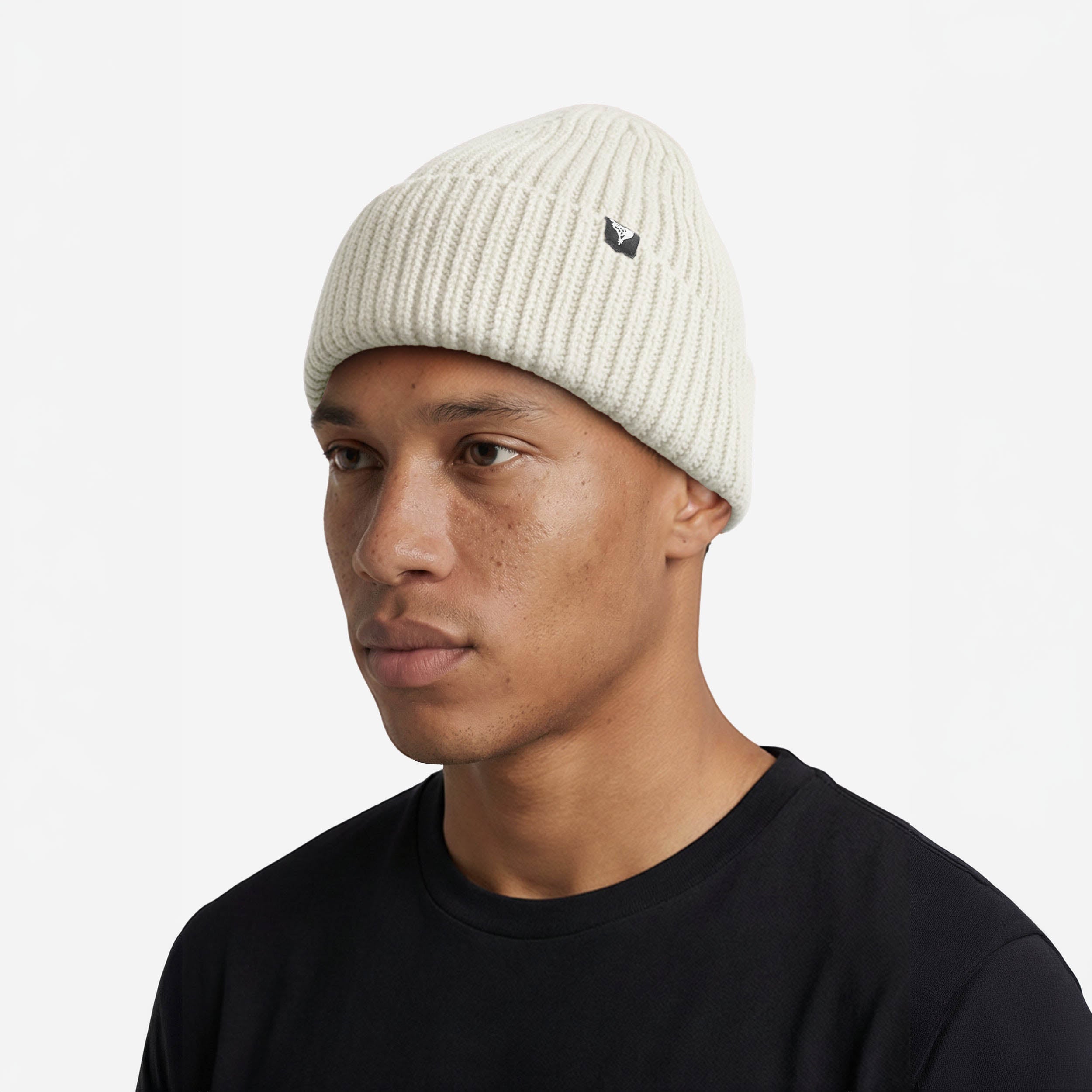 RIB KNIT BEANIE CREAM