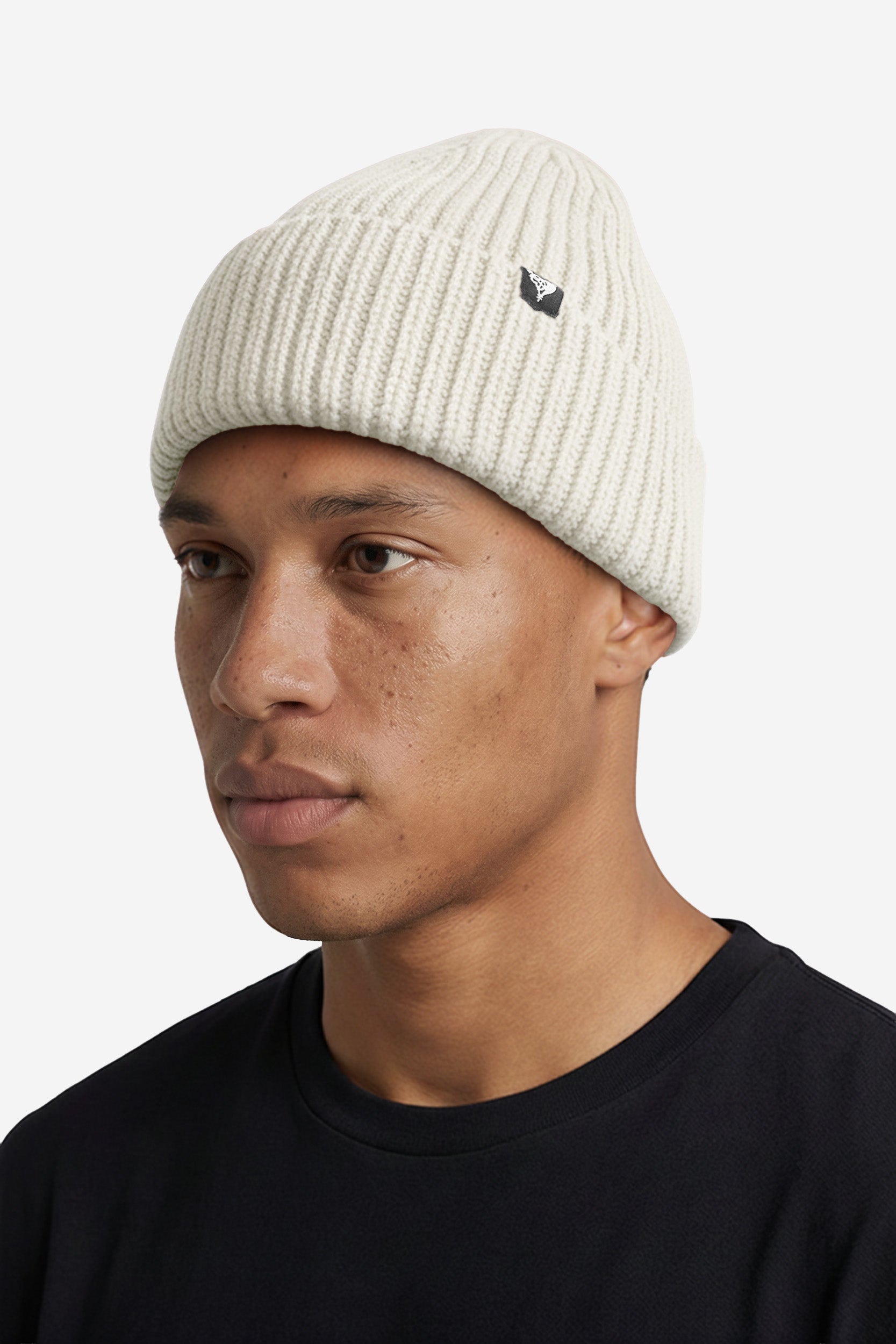 RIB KNIT BEANIE CREAM