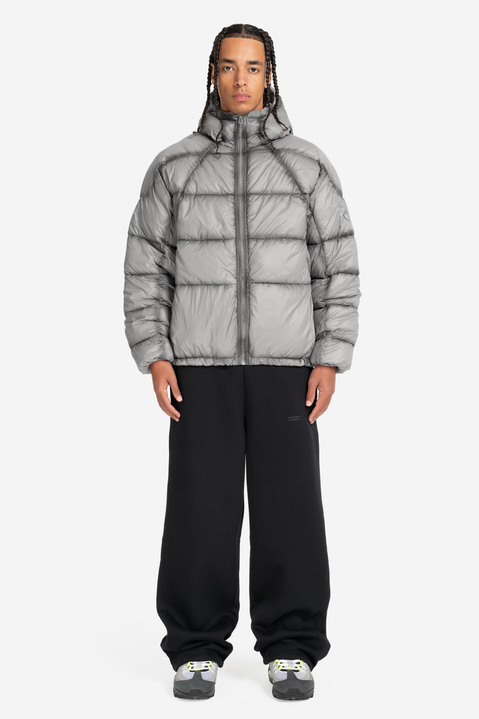 BIG PUFFA JACKET METALLIC GREY