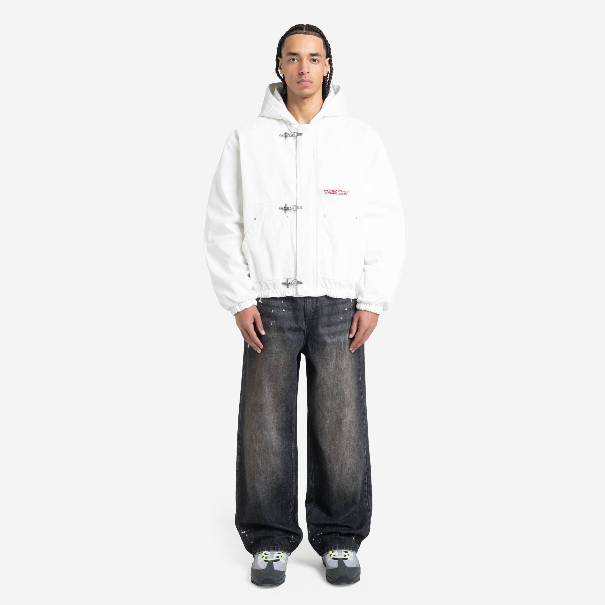 UTILITY CANVAS JACKET WHITE DUST