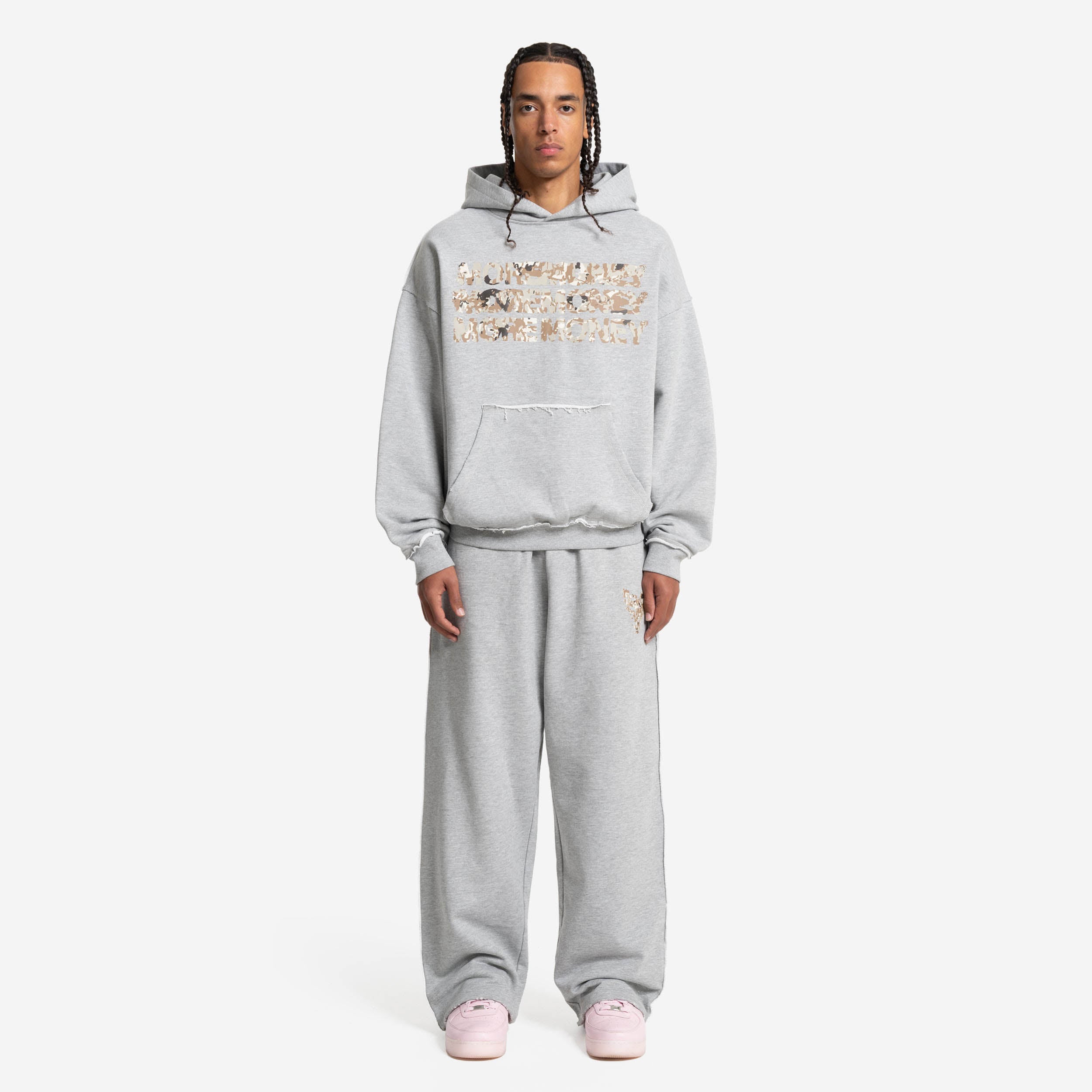 MONEY CALLING FLATLOCK JOGGER GREY MELANGE