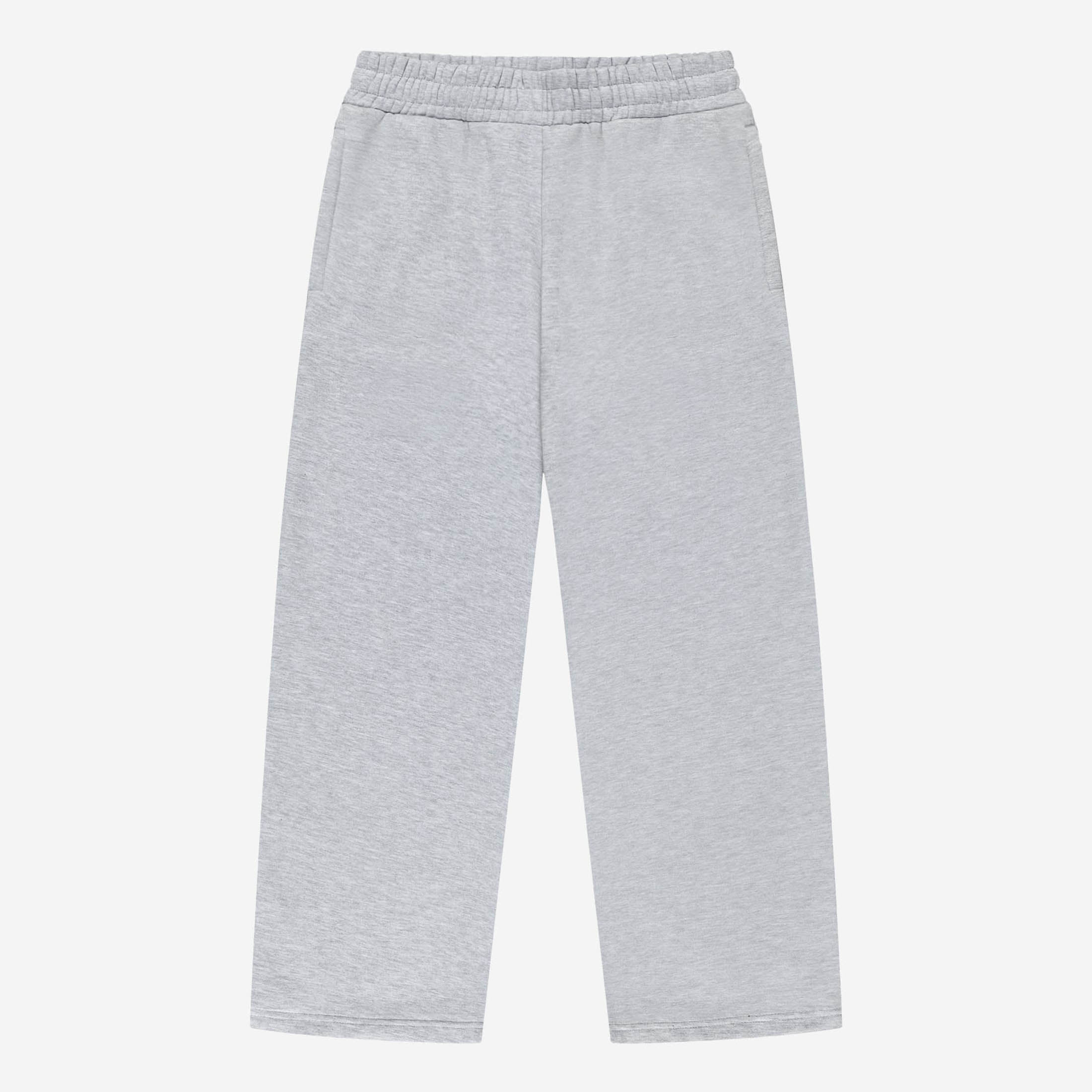 OPEN LEG JOGGER GREY MELANGE
