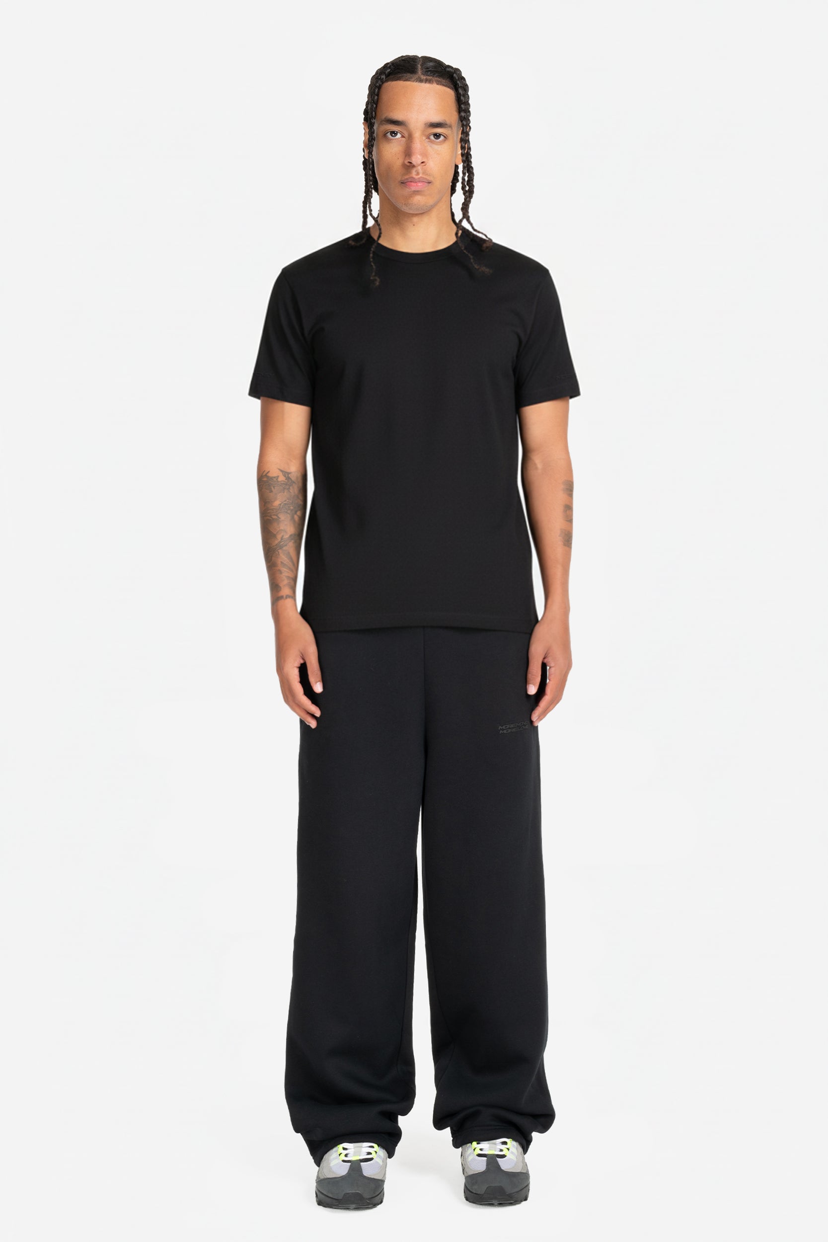 SLIM FIT TEE BLACK (2-PACK)