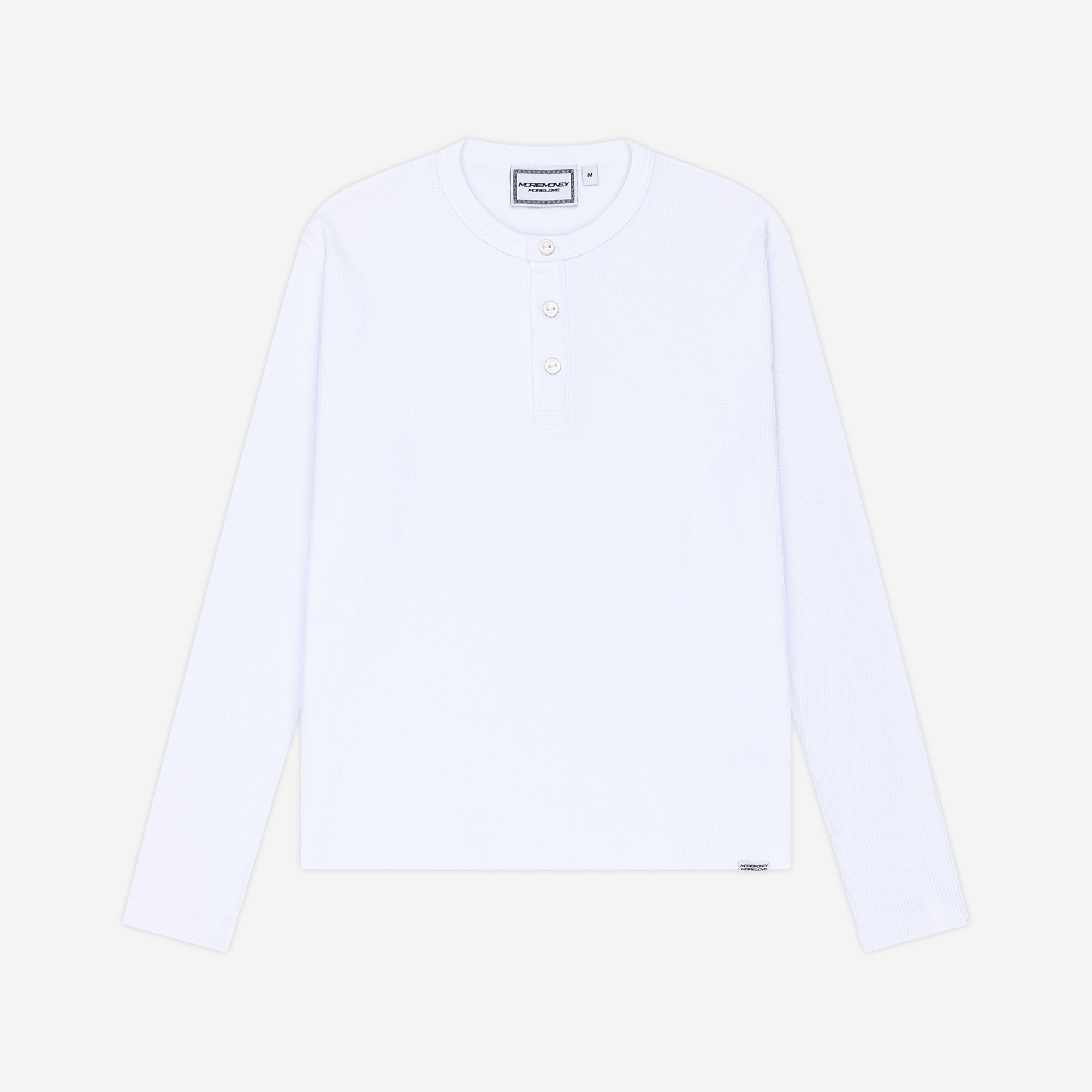 HENLEY WAFFLE LONGSLEEVE WHITE