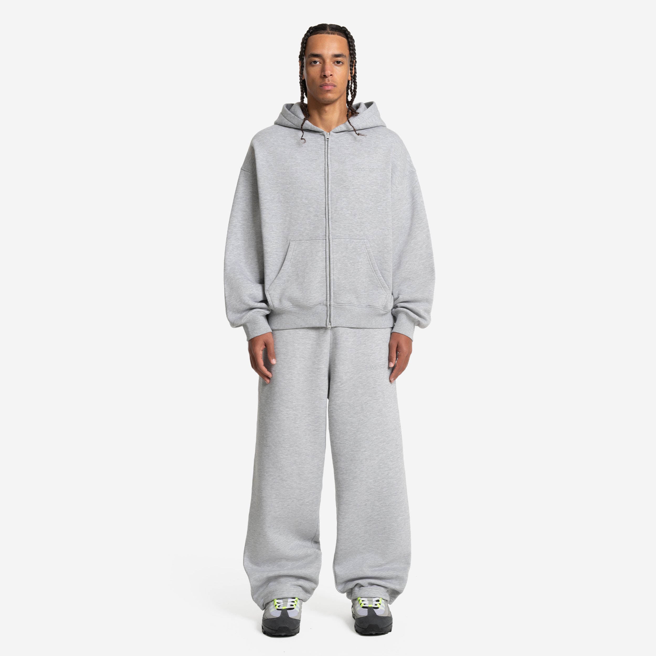 CLOUDS ZIP GREY MELANGE