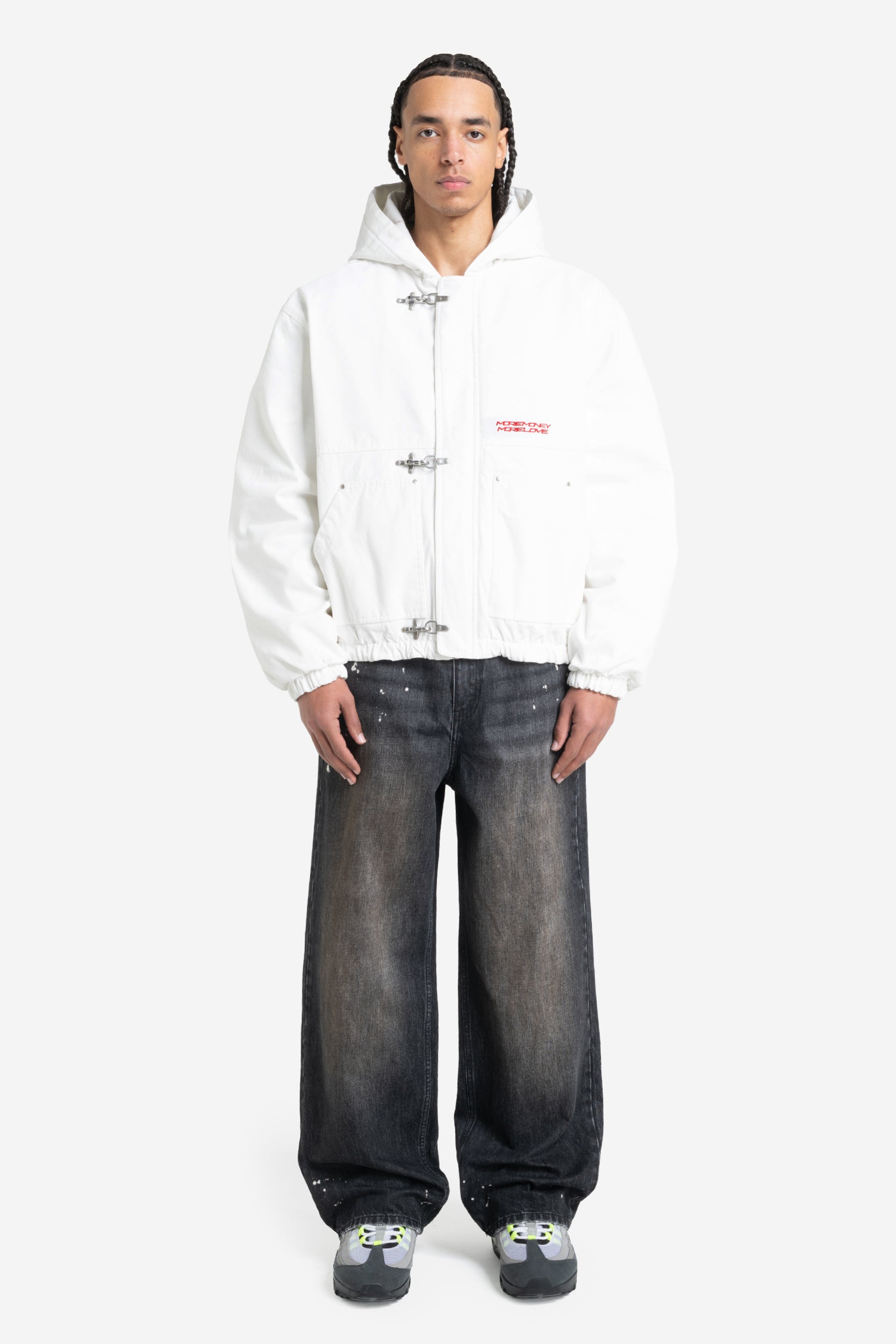 UTILITY CANVAS JACKET WHITE DUST