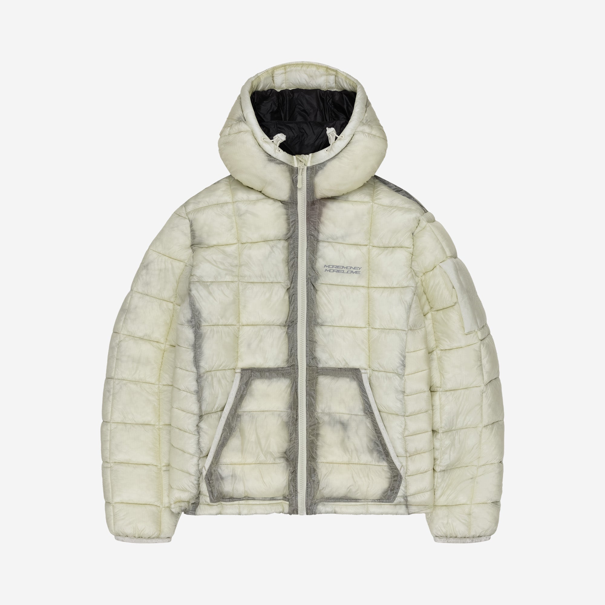 MORE MONEY SLIM PUFFER OFF WHITE