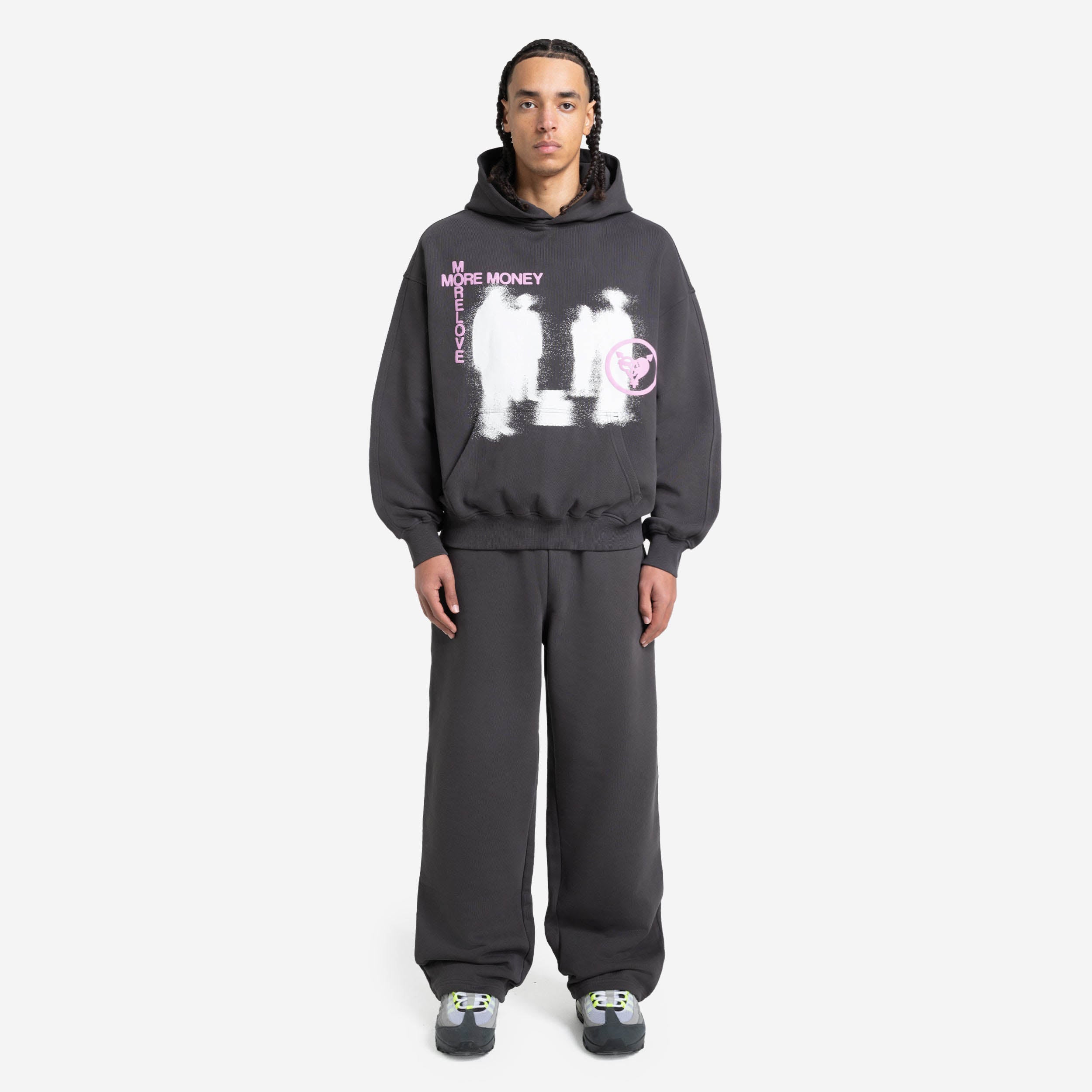OPEN LEG JOGGER DARK GREY
