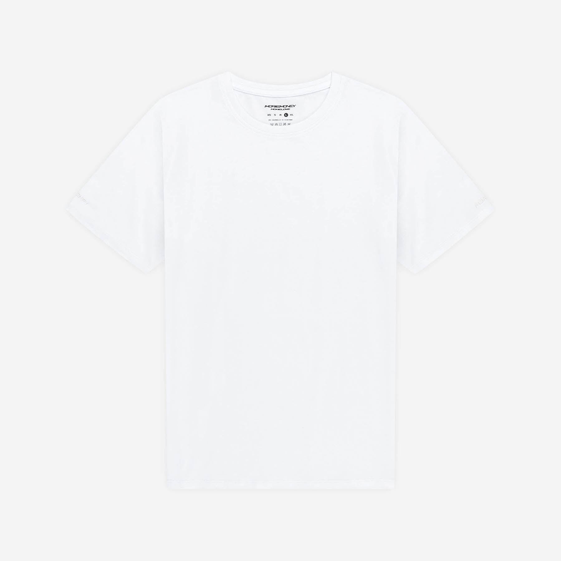 SLIM FIT TEE WHITE (2-PACK) + BASE JORTS VINTAGE BLUE