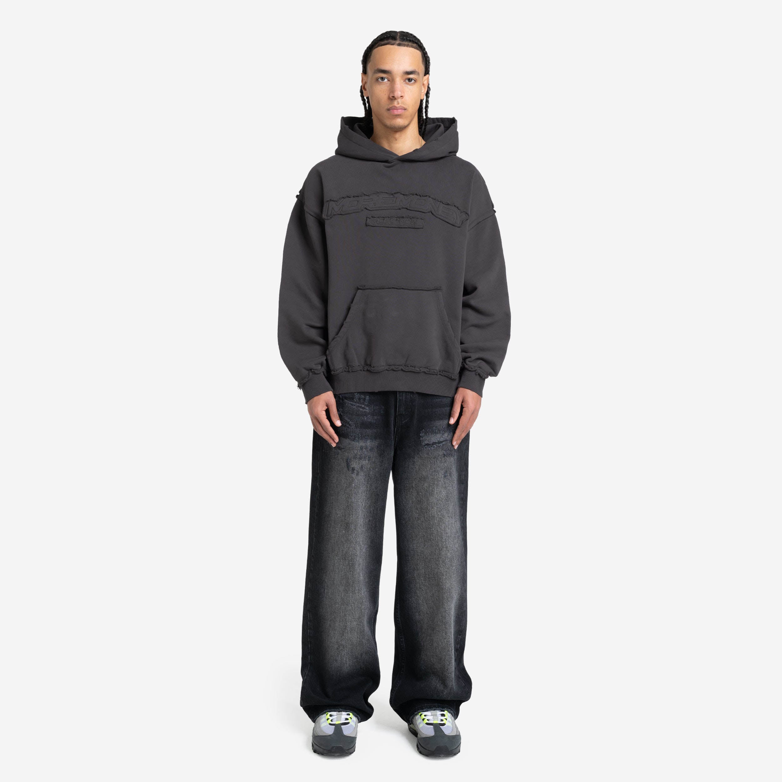 ROUGH HOODIE DARK GREY