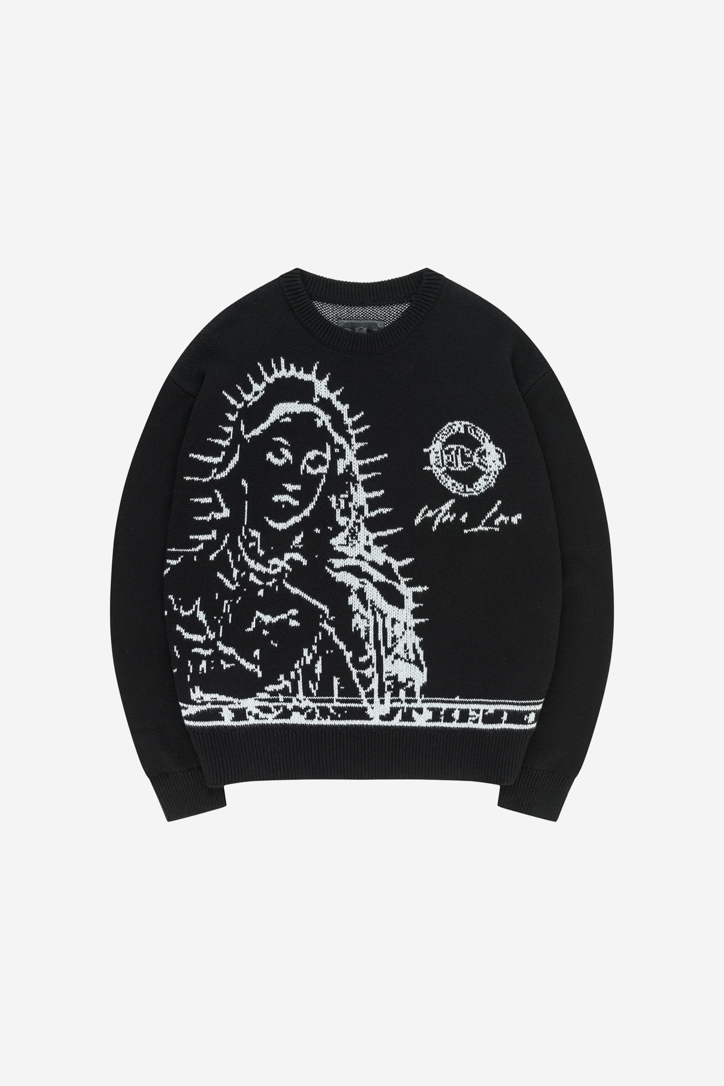 MORE BLESSINGS KNIT BLACK + DISTINCTIVE DENIM BLACK