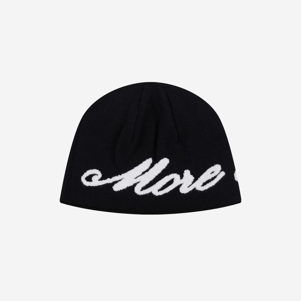 REVERSIBLE MORE MONEY MORE LOVE BEANIE BLACK/RED