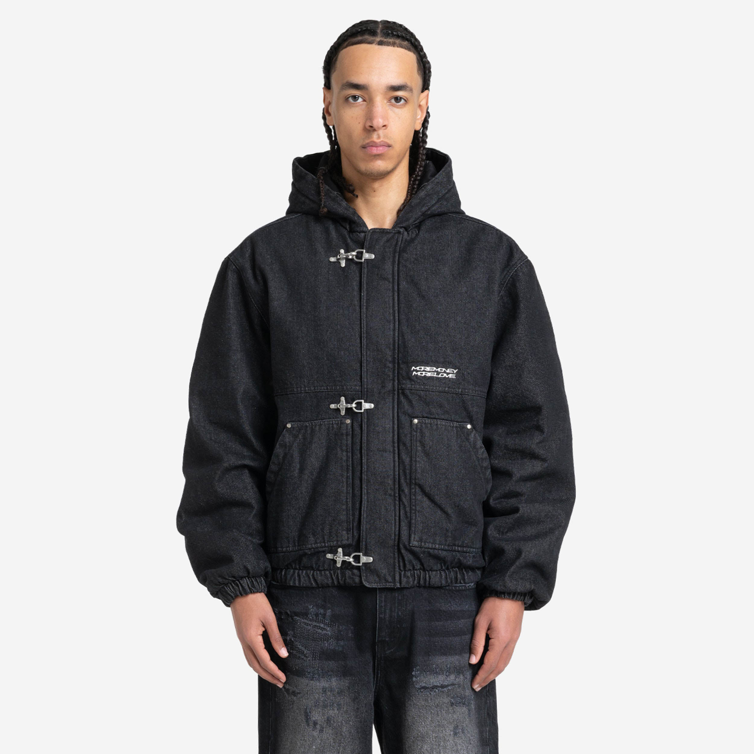 UTILITY DENIM JACKET BLACK IRON