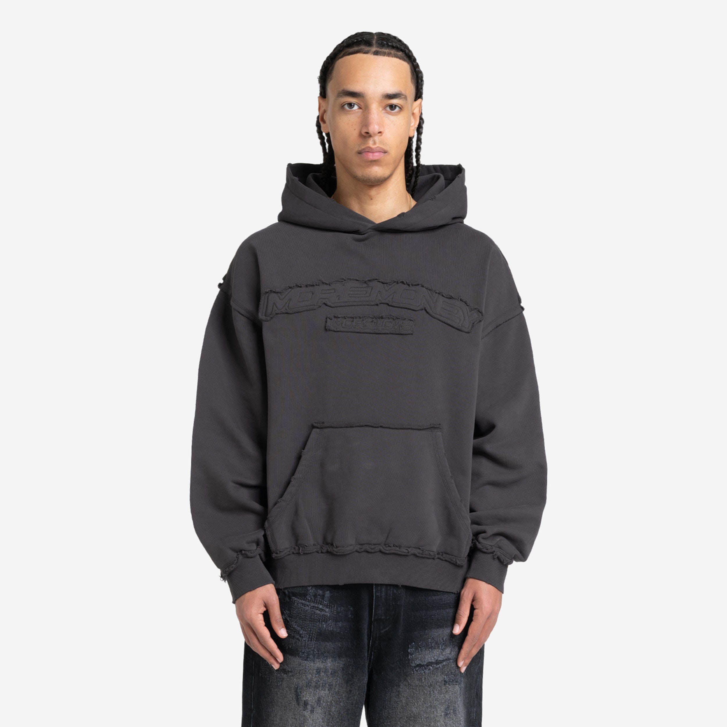 ROUGH HOODIE DARK GREY