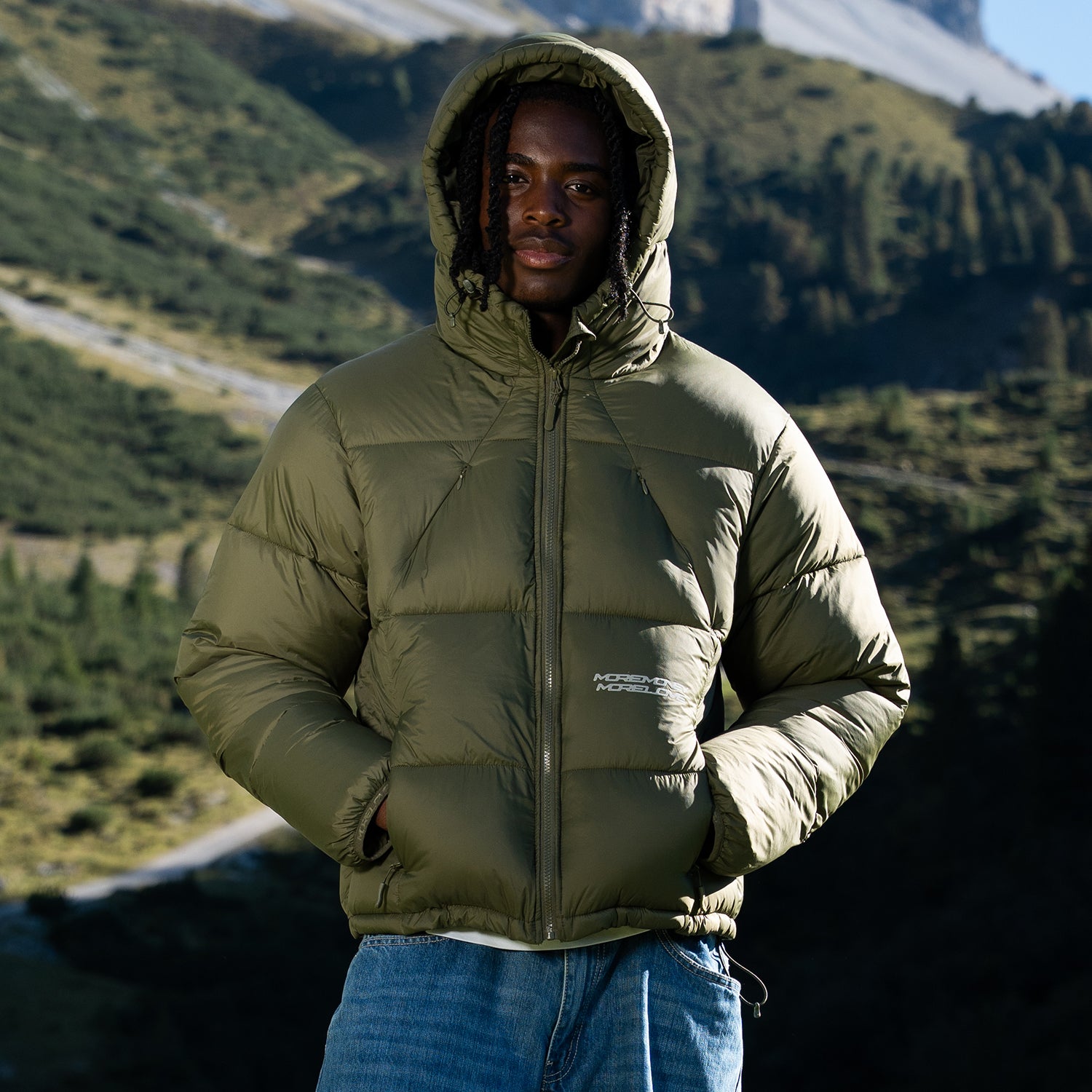 MORE MONEY BIG PUFFER OLIVE
